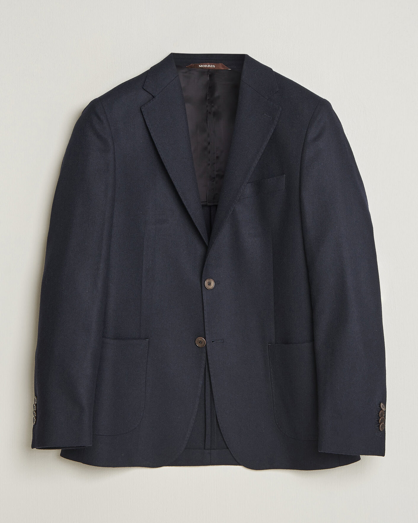 Heren | Blazers | Morris | Flannel Suit Blazer Navy