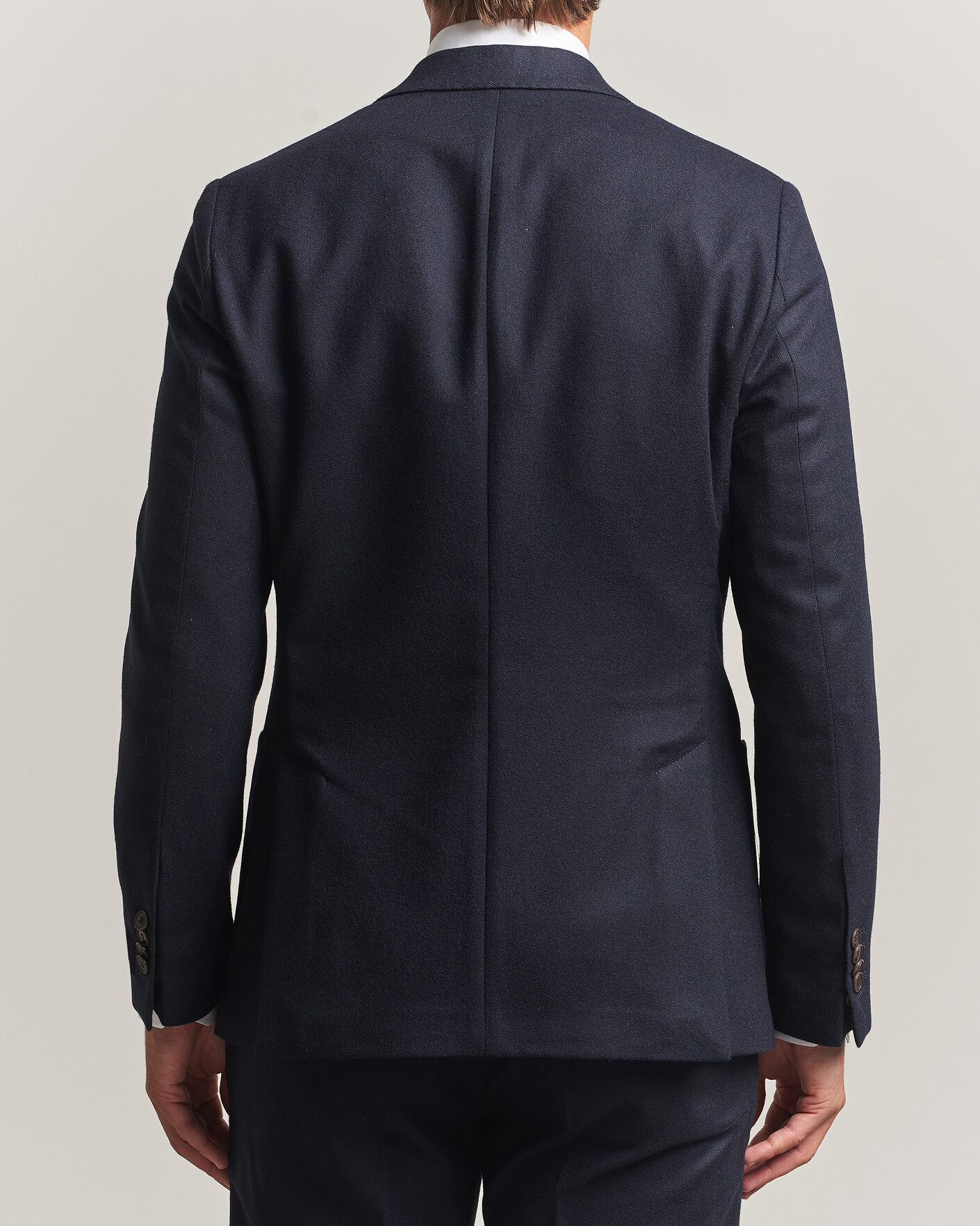 Heren | Blazers | Morris | Flannel Suit Blazer Navy