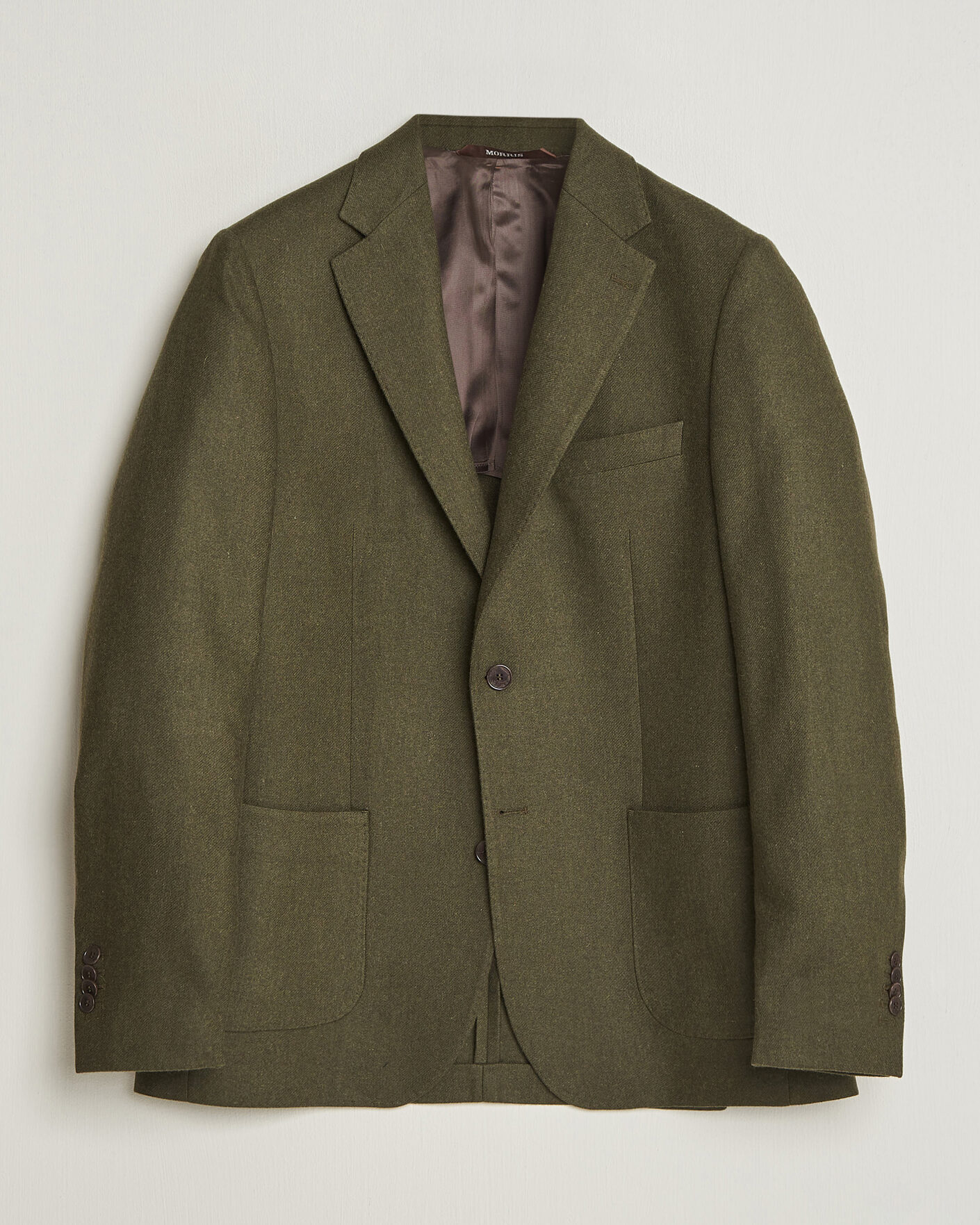 Heren | Blazers | Morris | Flannel Suit Blazer Green