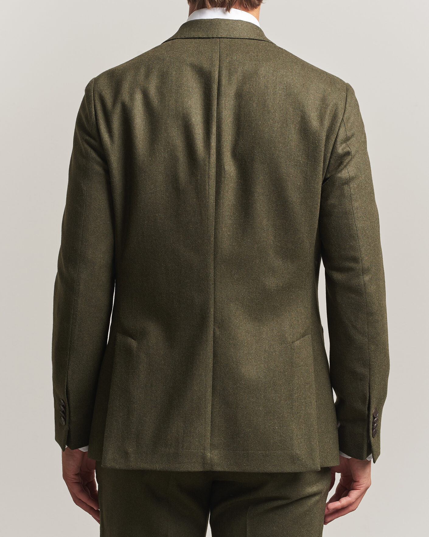 Heren | Blazers | Morris | Flannel Suit Blazer Green