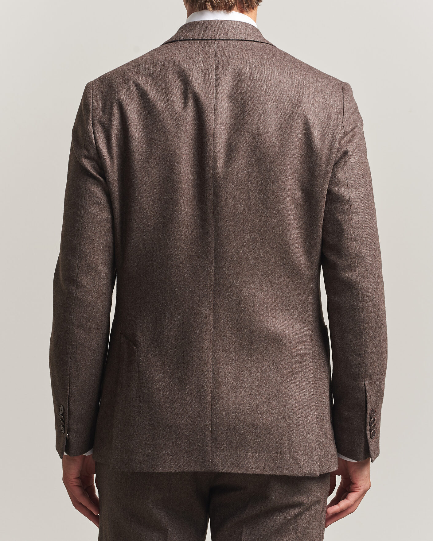 Heren | Blazers | Morris | Flannel Suit Blazer Brown