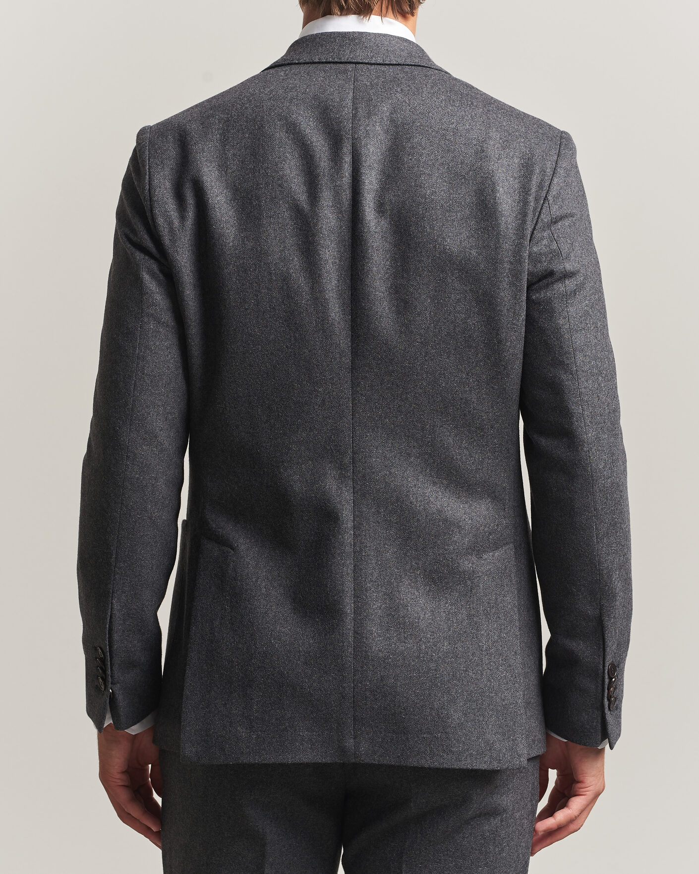 Heren | Blazers | Morris | Flannel Suit Blazer Grey