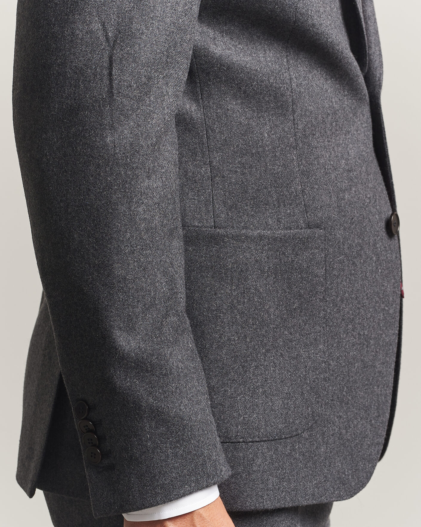 Heren | Blazers | Morris | Flannel Suit Blazer Grey