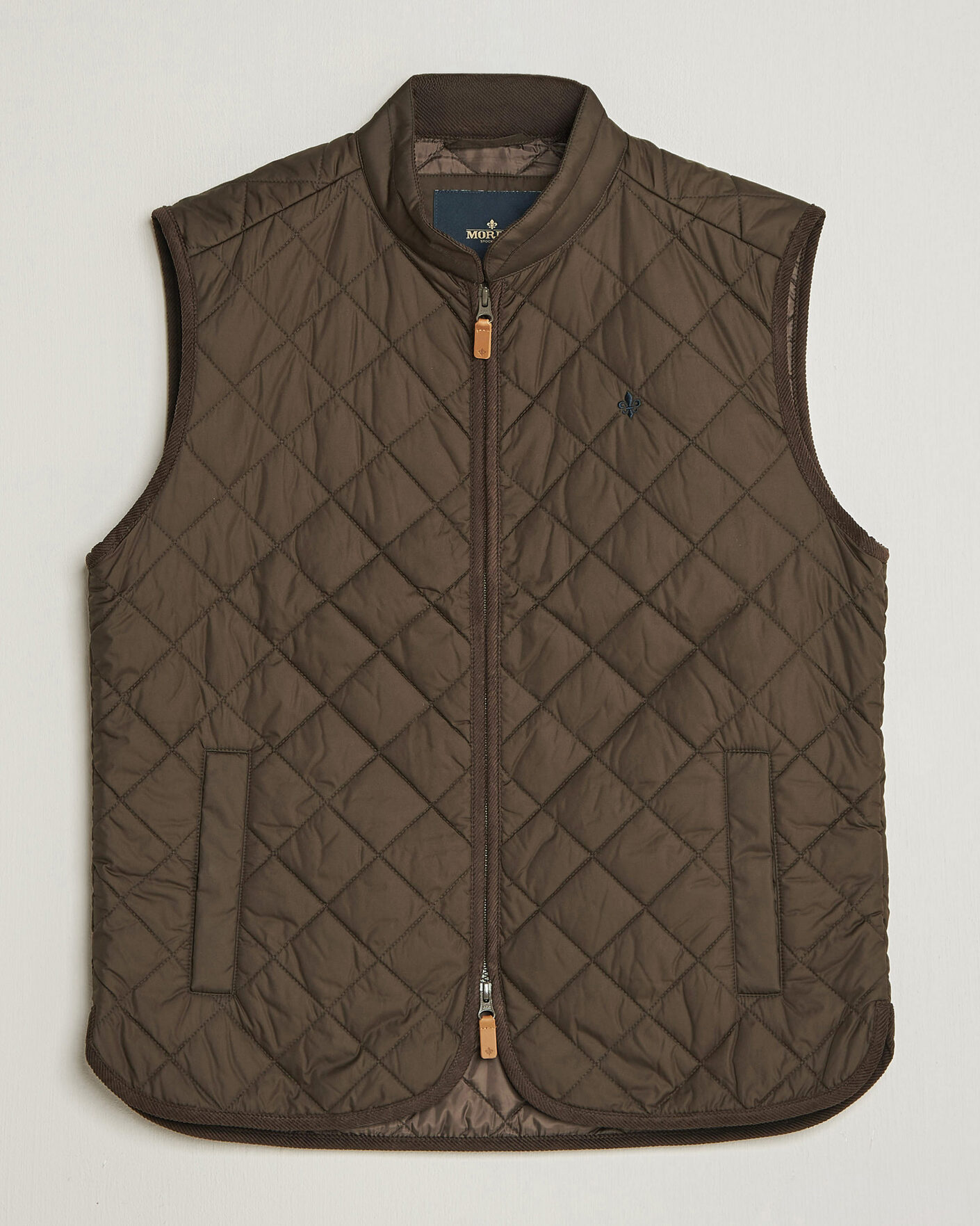 Heren | Gilets | Morris | Teddy Quilted Vest Brown