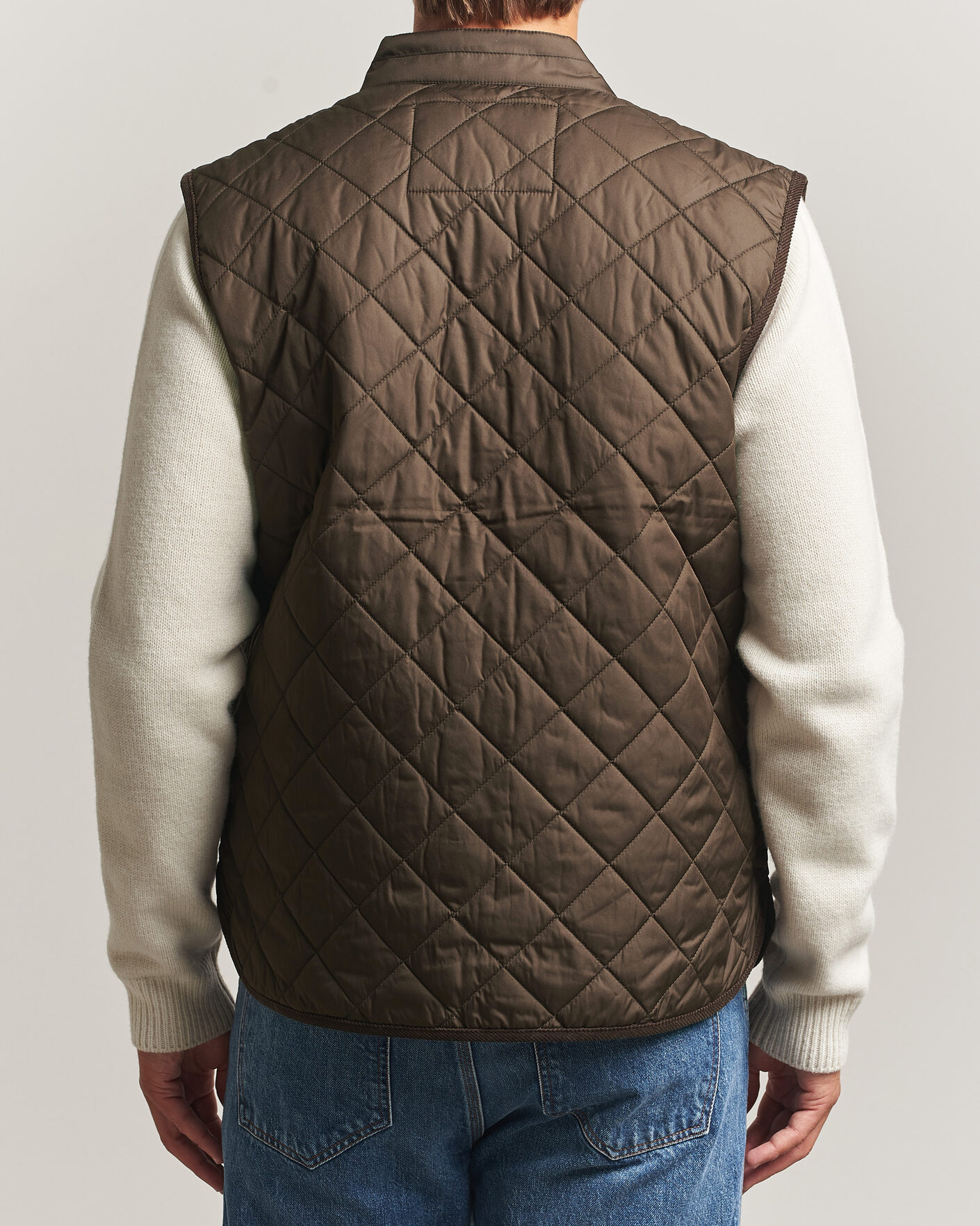 Heren | Gilets | Morris | Teddy Quilted Vest Brown
