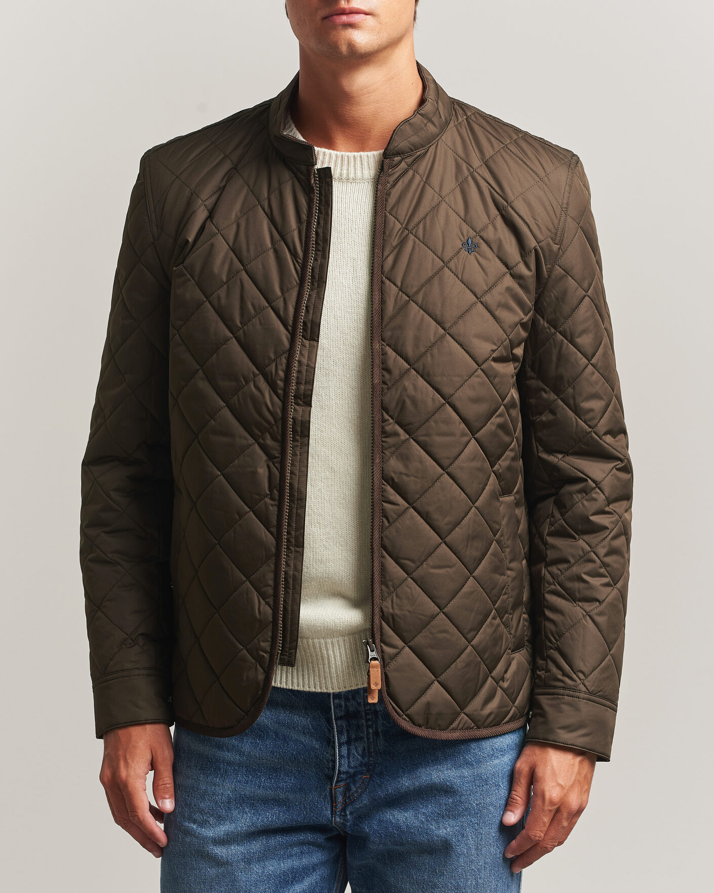 Heren | Jassen | Morris | Teddy Quilted Jacket Brown