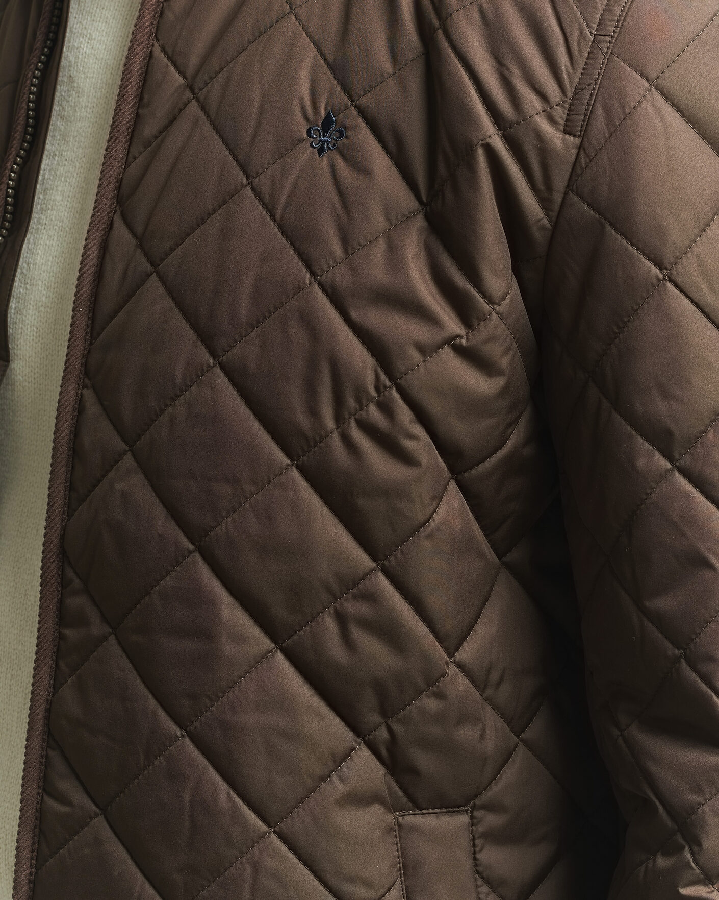 Heren | Jassen | Morris | Teddy Quilted Jacket Brown