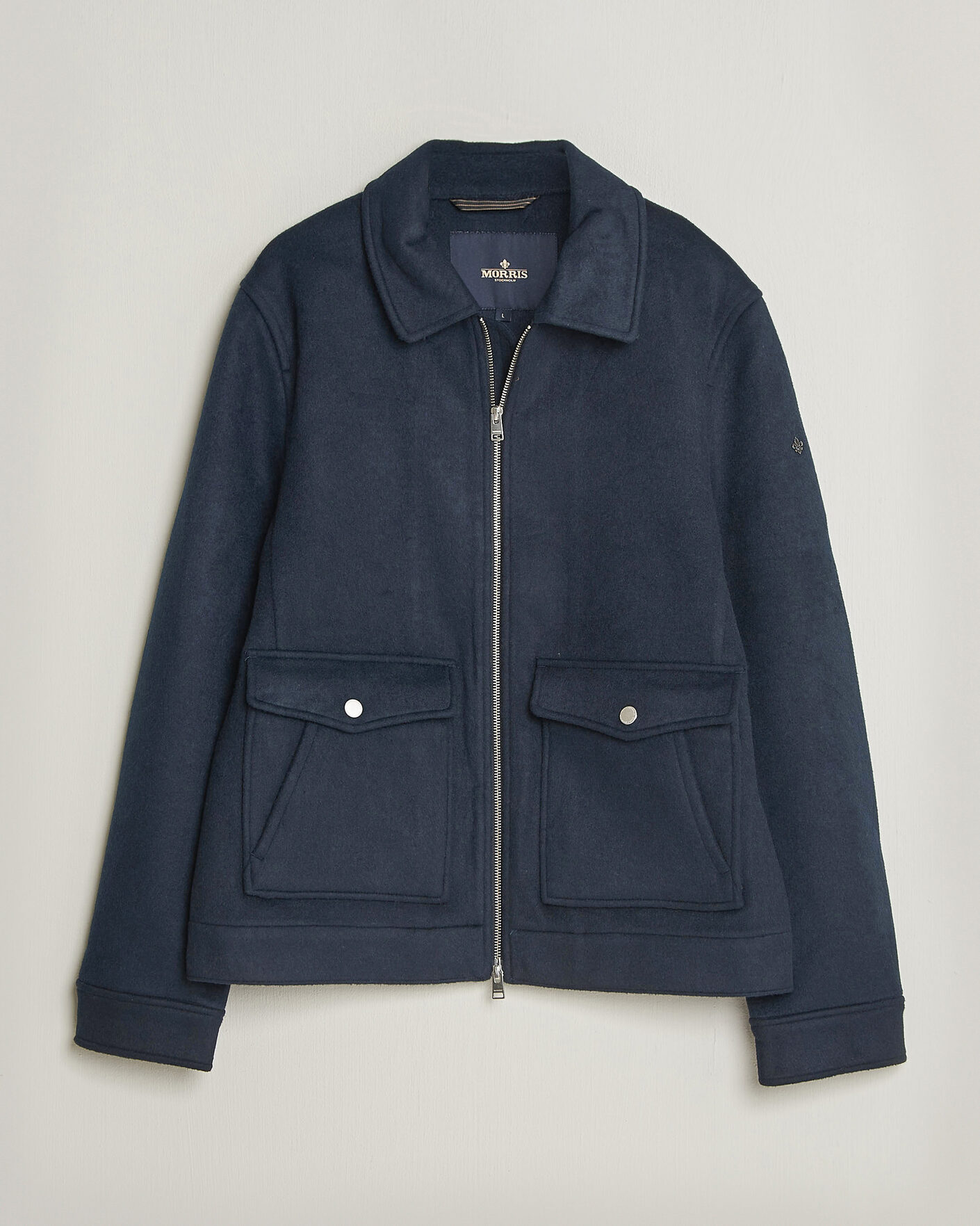 Heren | Jassen | Morris | Wallace Wool Jacket Blue