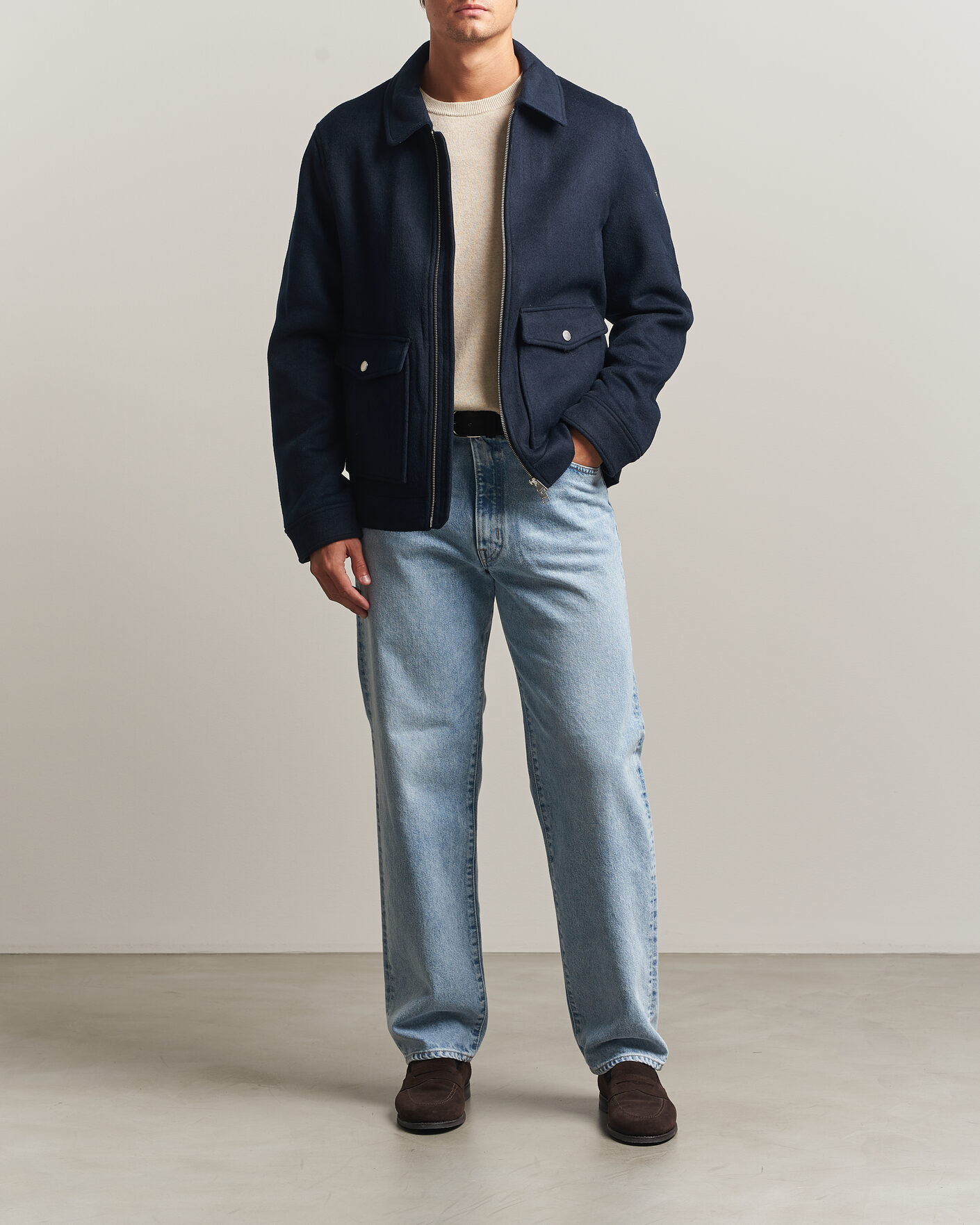 Heren | Jassen | Morris | Wallace Wool Jacket Blue