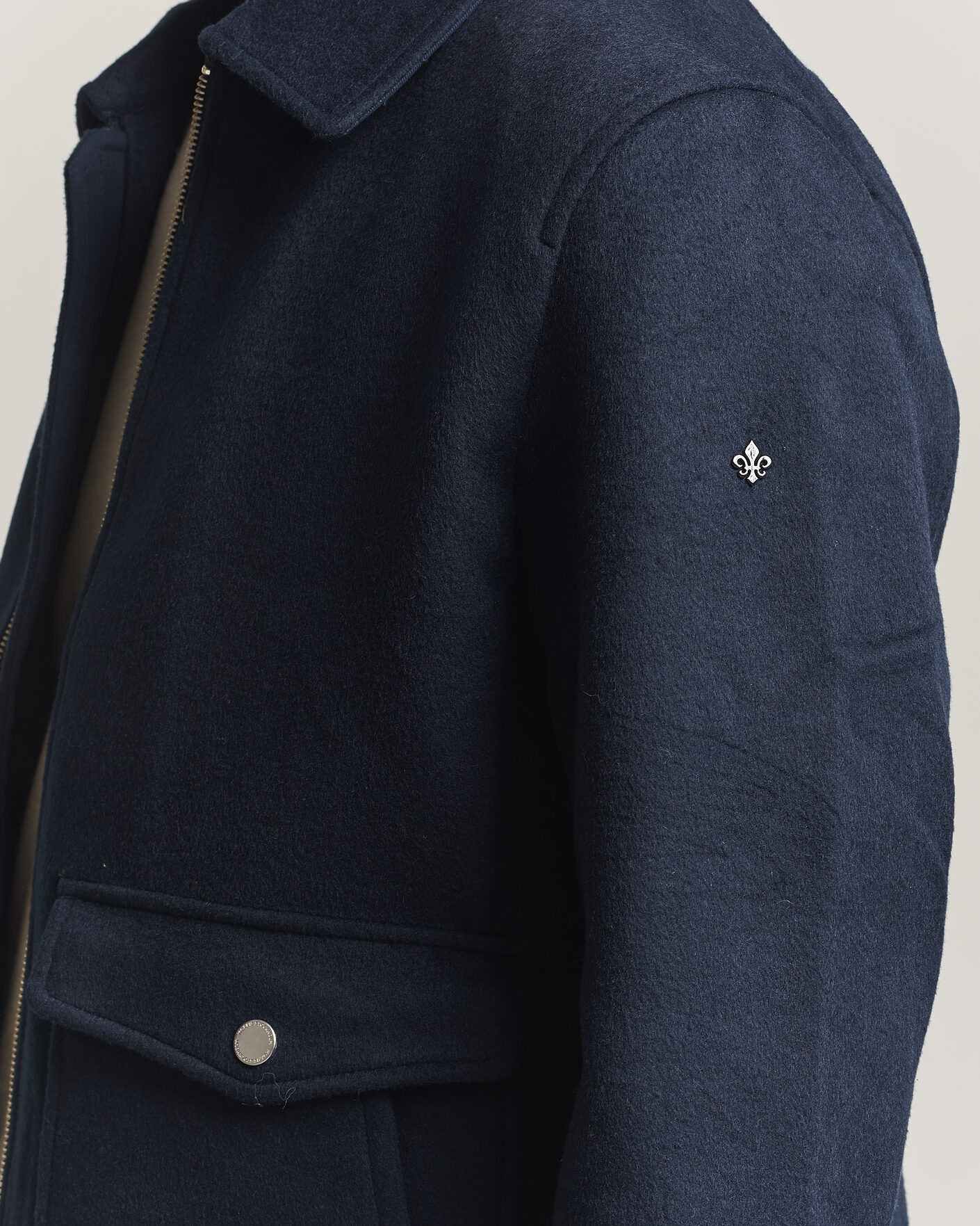 Heren | Jassen | Morris | Wallace Wool Jacket Blue