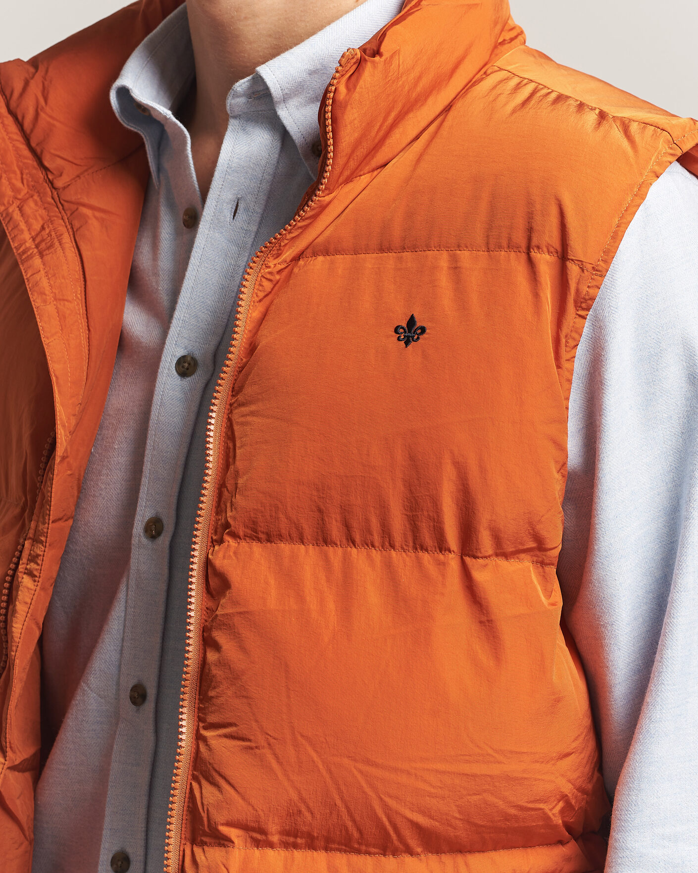 Heren | Gilets | Morris | Lennox Puffer Vest Orange