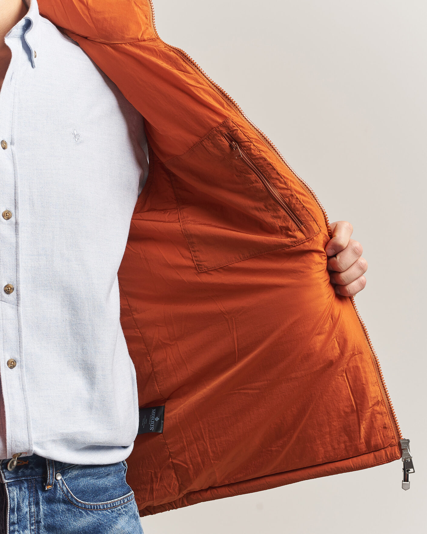 Heren | Gilets | Morris | Lennox Puffer Vest Orange