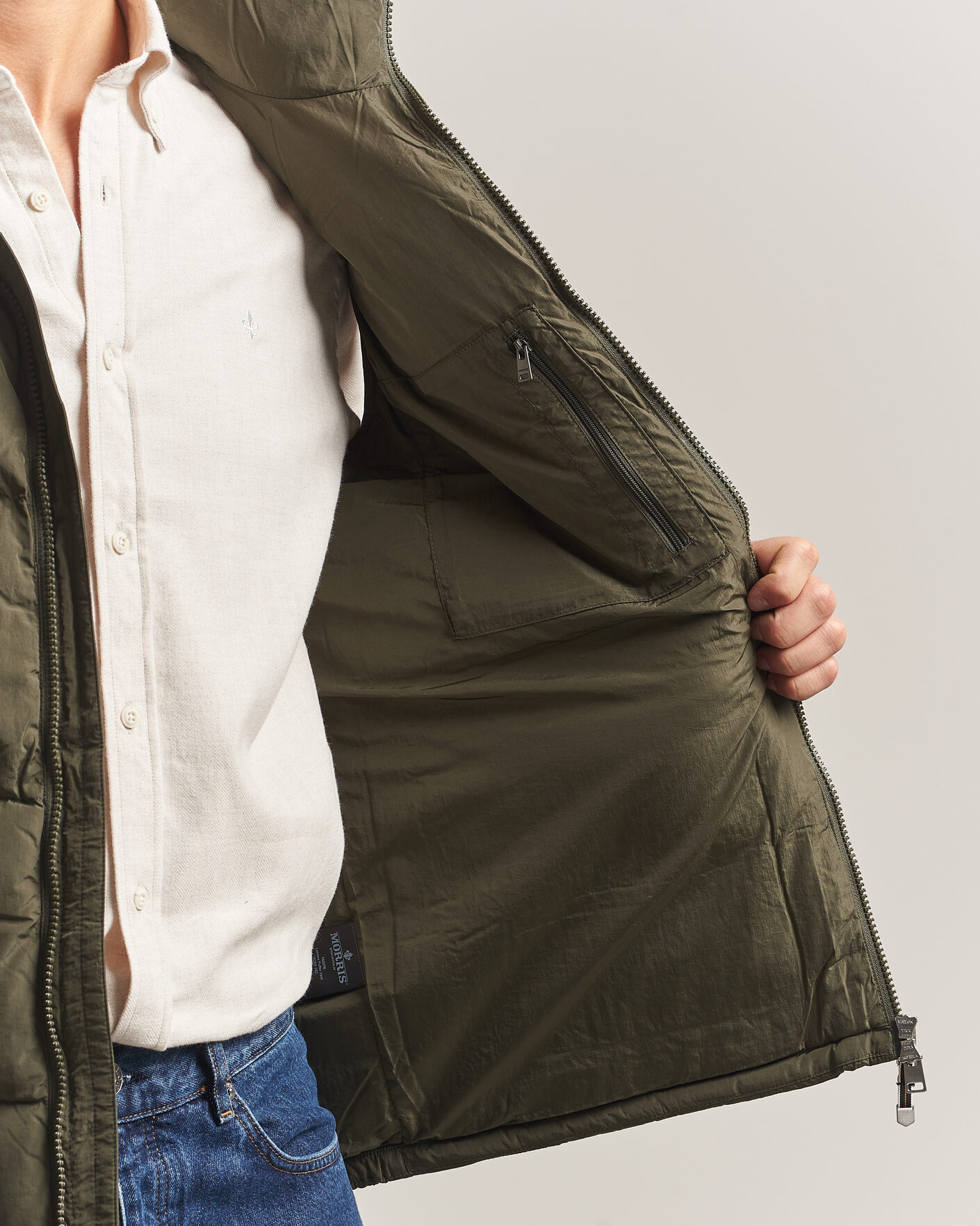 Heren | Gilets | Morris | Lennox Puffer Vest Olive