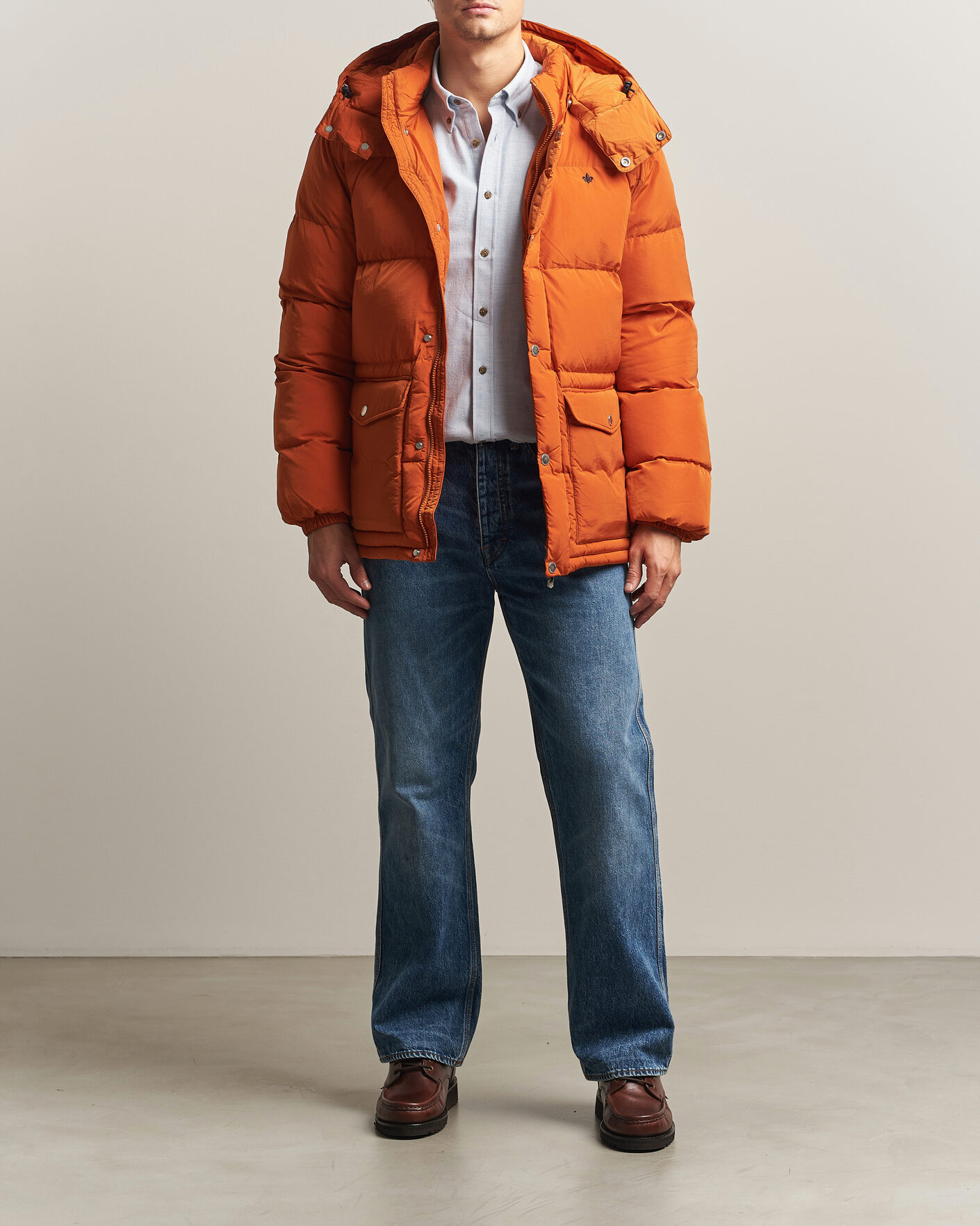 Heren | Jassen | Morris | Lennox Puffer Jacket Orange