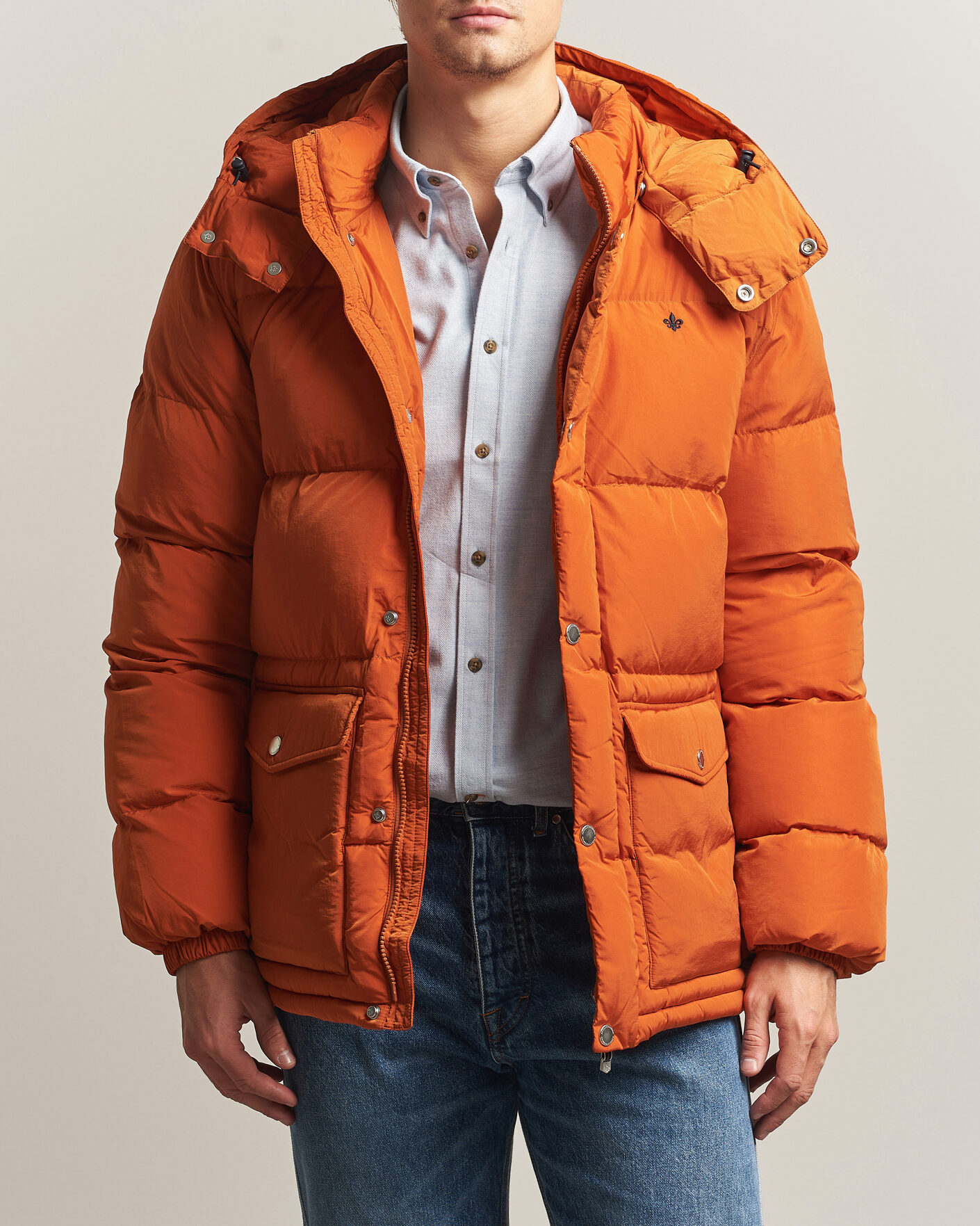 Heren | Jassen | Morris | Lennox Puffer Jacket Orange