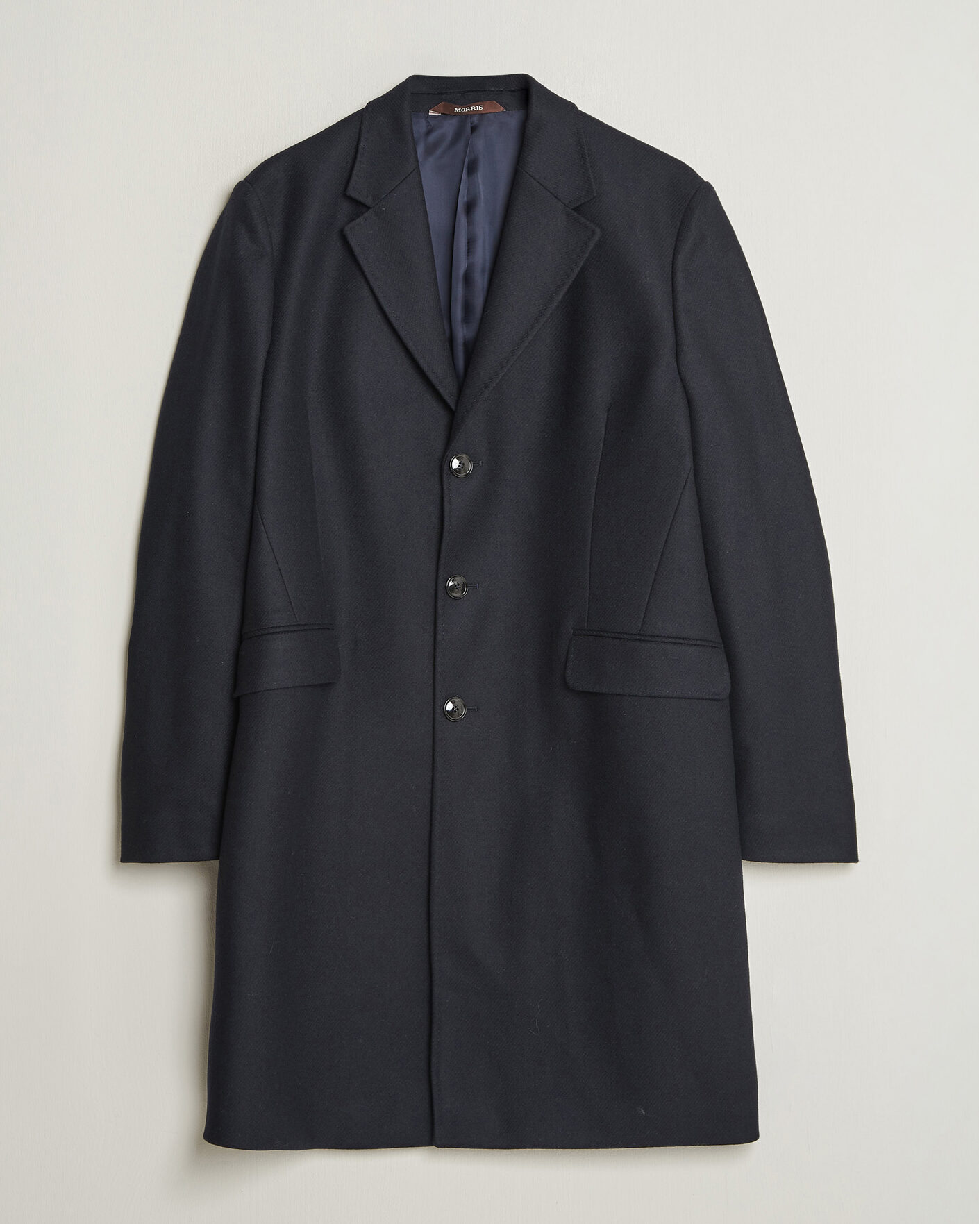 Heren | Jassen | Morris | Ben Wool Coat Navy