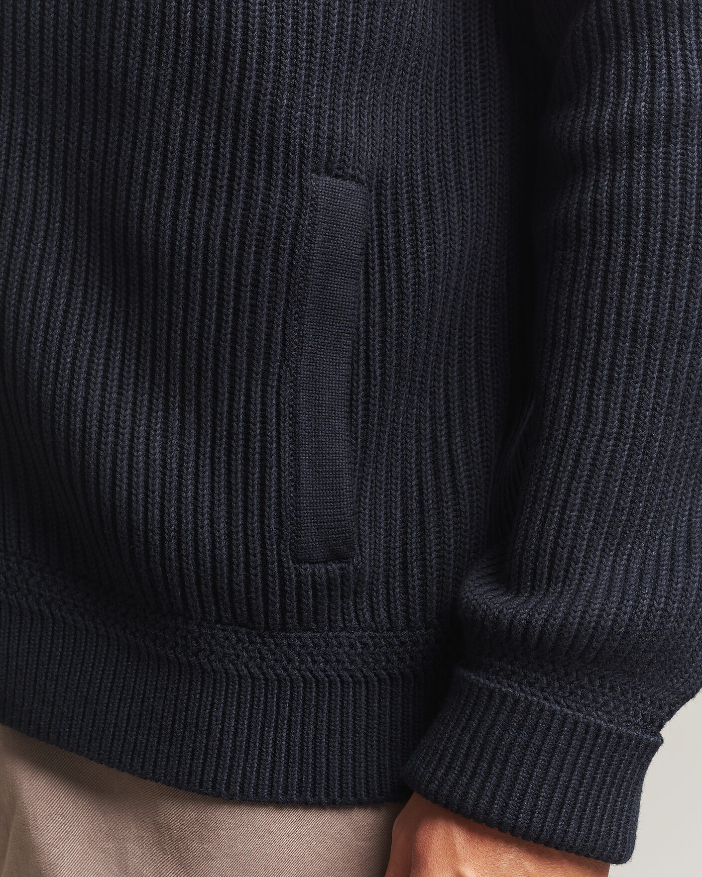 Heren | Truien | Morris | Duncan Zip Cardigan Old Blue