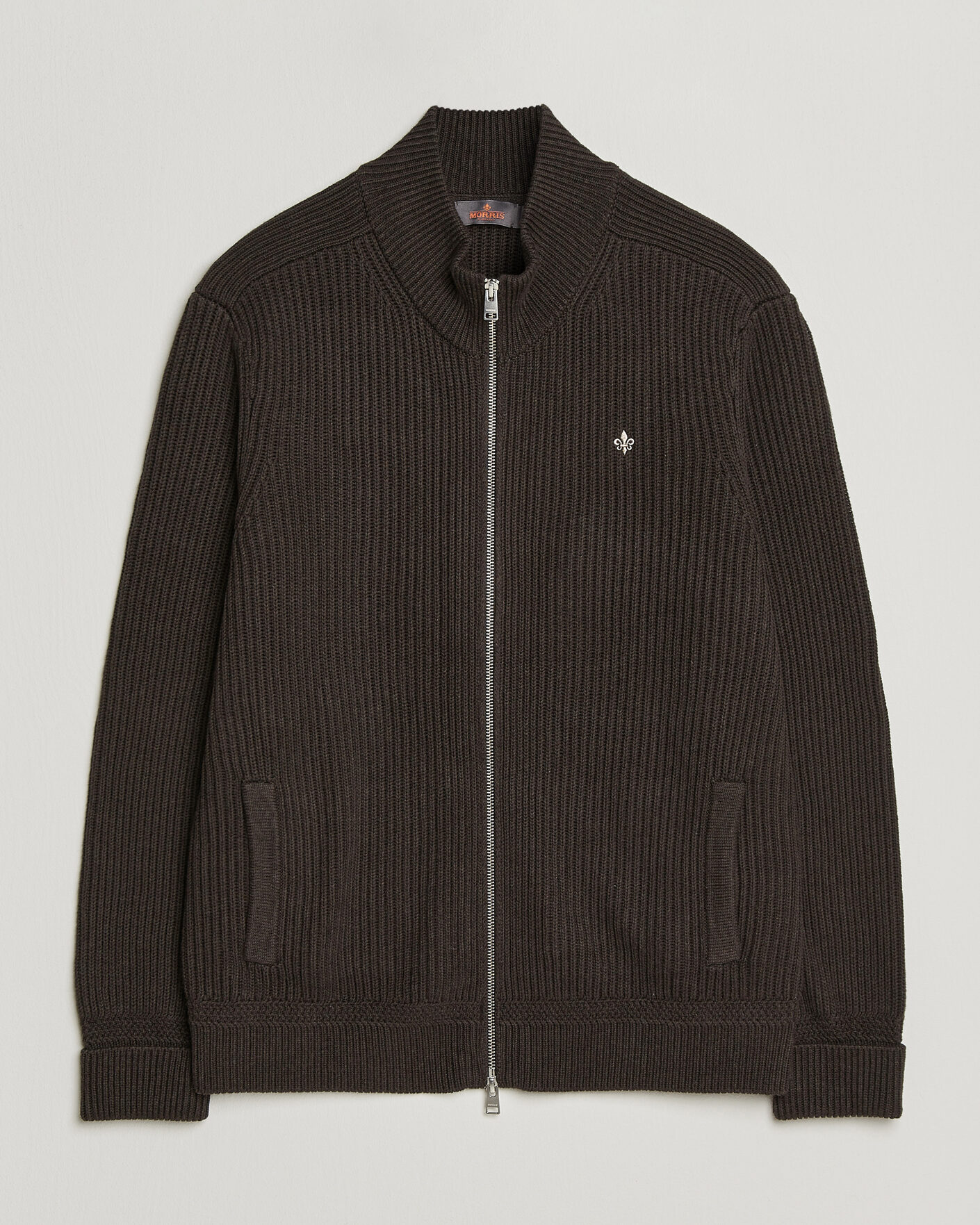 Heren | Truien | Morris | Duncan Zip Cardigan Brown