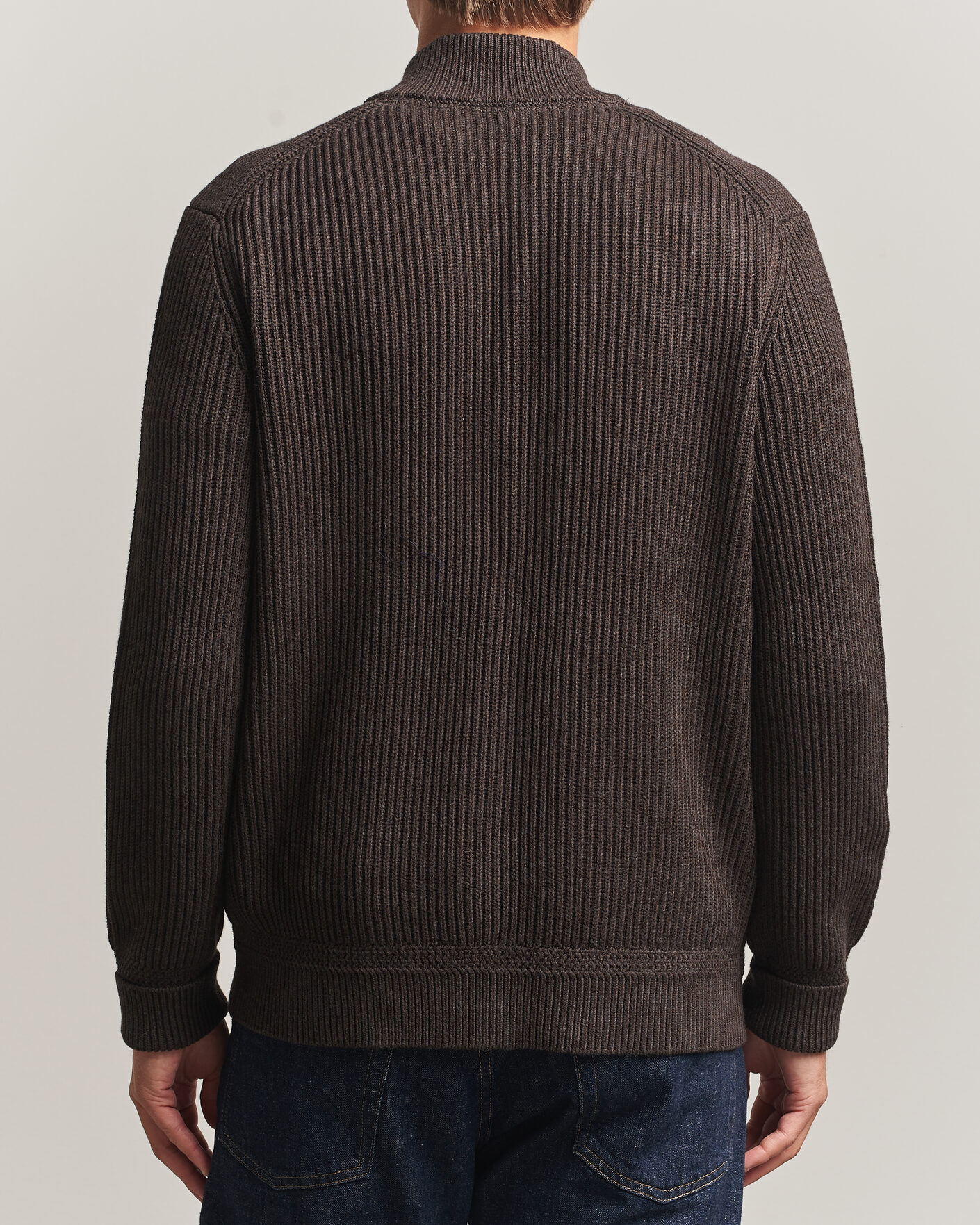 Heren | Truien | Morris | Duncan Zip Cardigan Brown