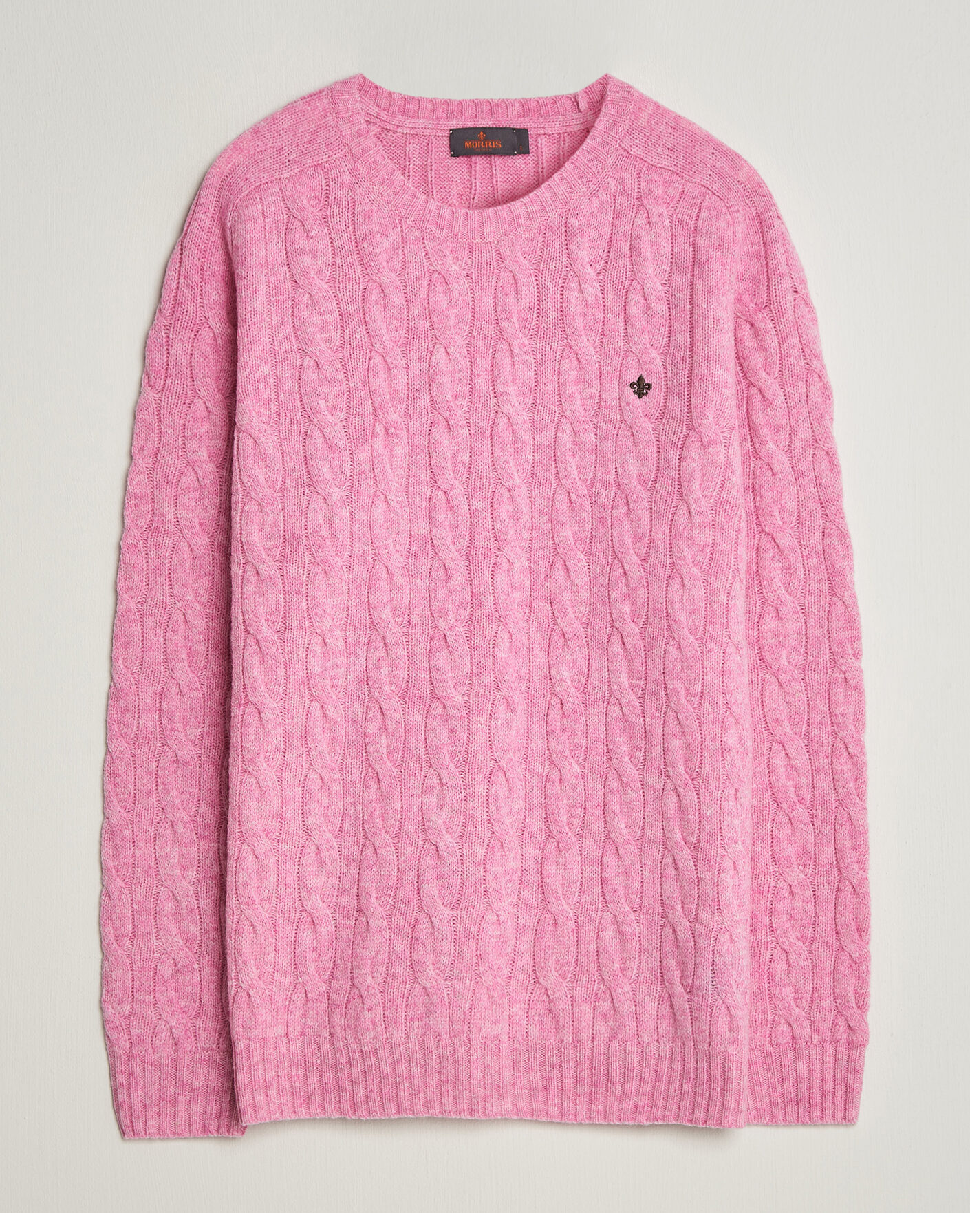 Heren | Truien | Morris | Archard Cable Sweater Pink
