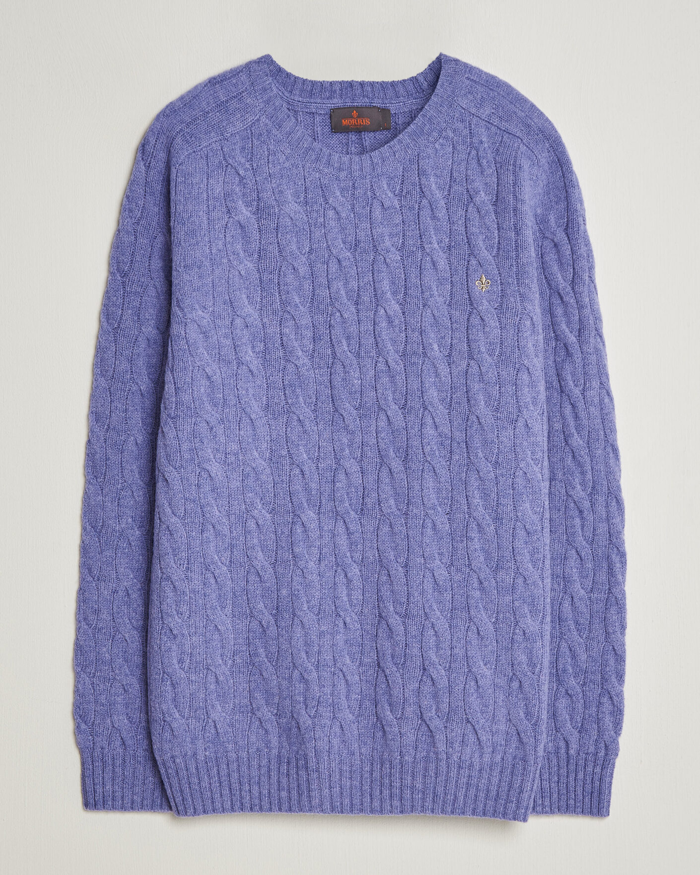 Heren | Truien | Morris | Archard Cable Sweater Purple