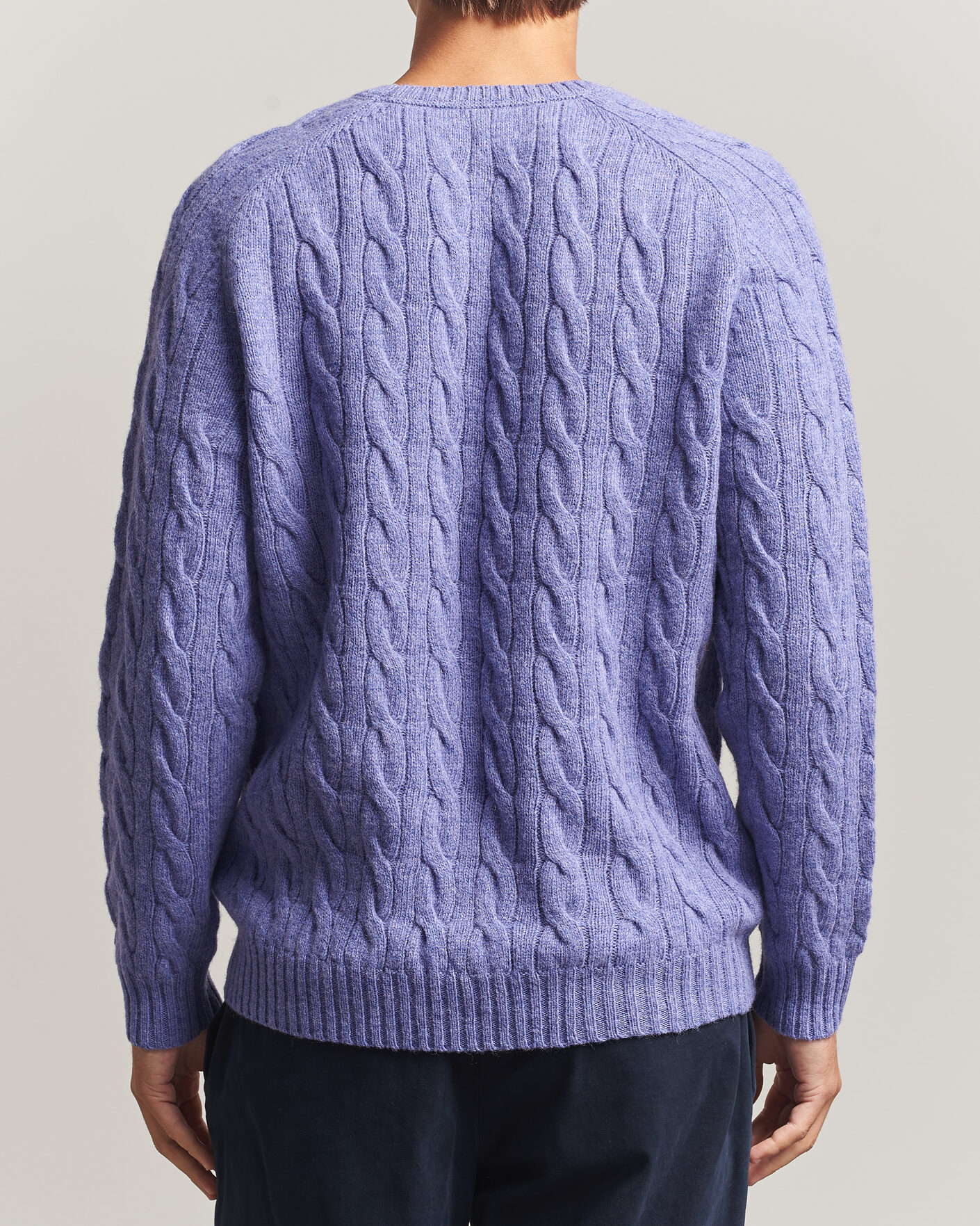 Heren | Truien | Morris | Archard Cable Sweater Purple