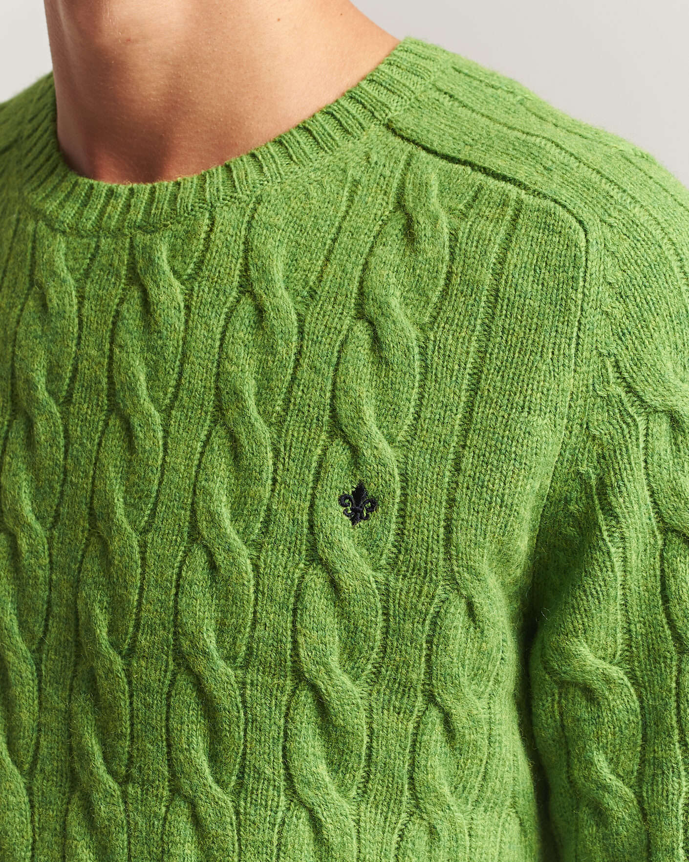 Heren | Truien | Morris | Archard Cable Sweater Green