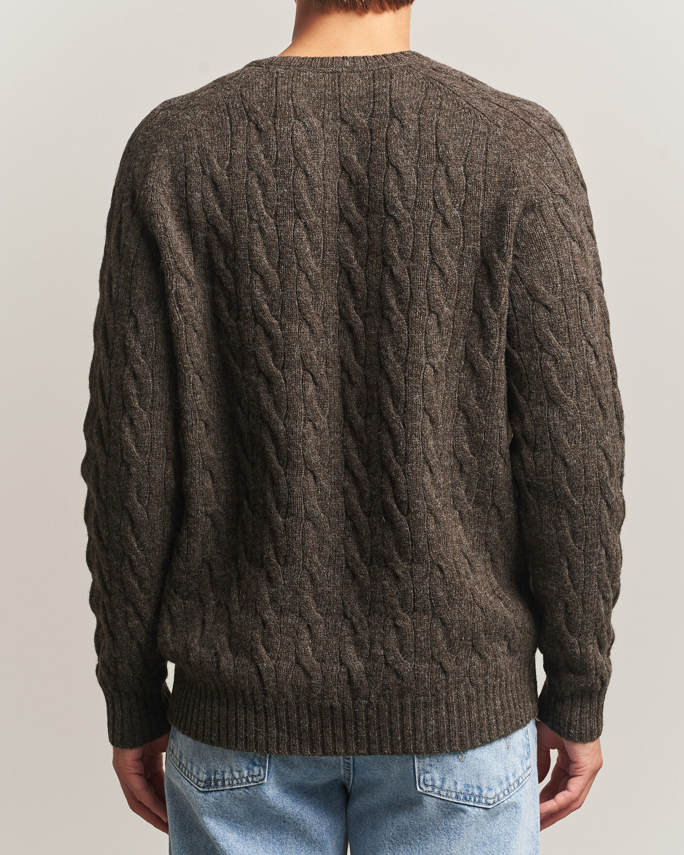 Heren | Truien | Morris | Archard Cable Sweater Brown