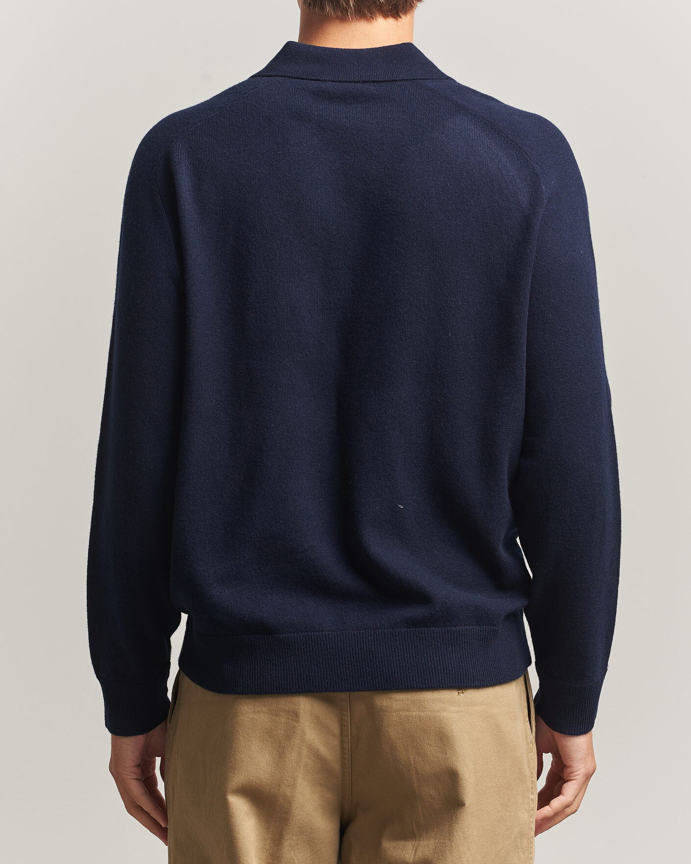 Heren | Truien | Morris | Wilfred Cashmere Resort Polo Navy