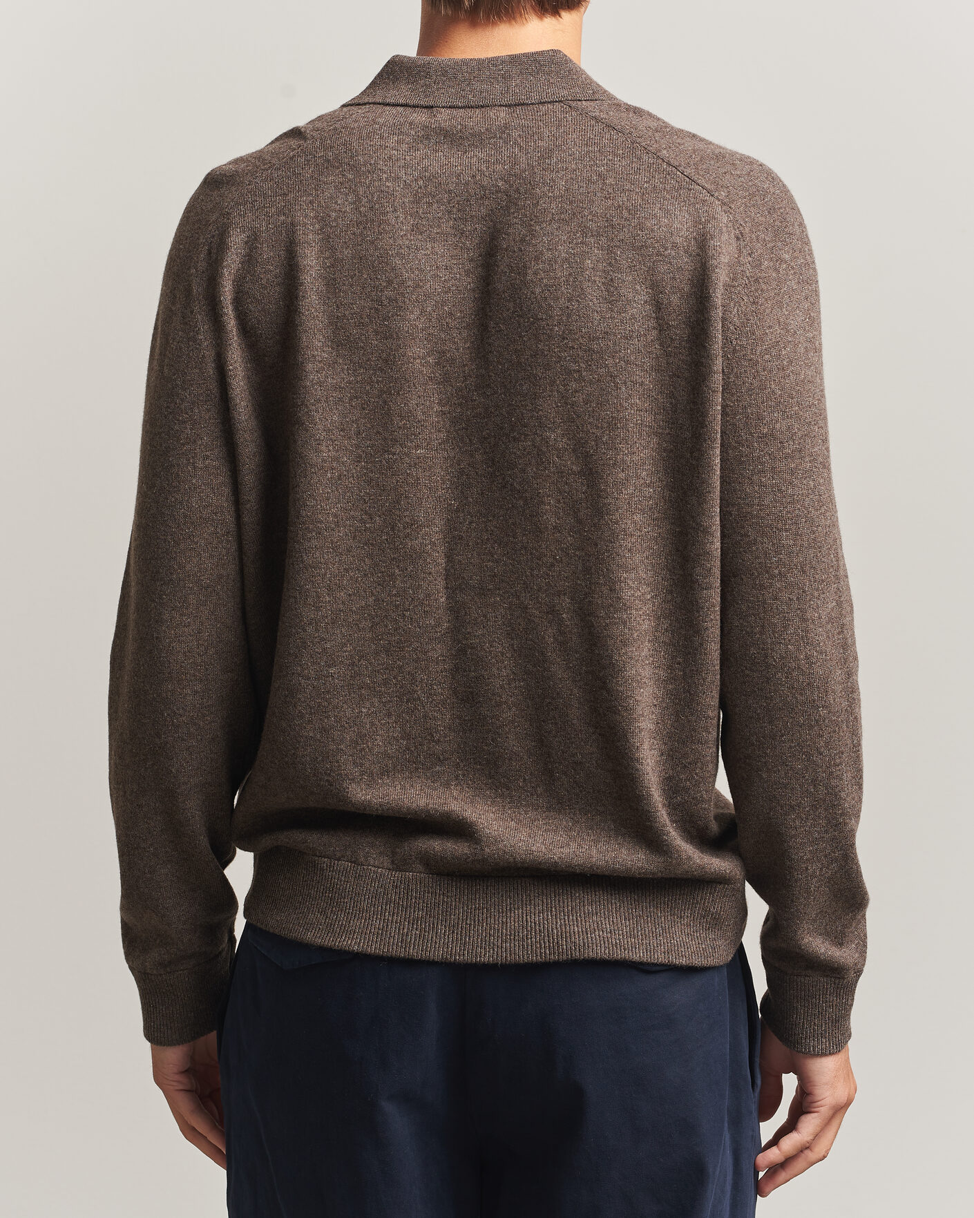 Heren | Truien | Morris | Wilfred Cashmere Resort Polo Brown