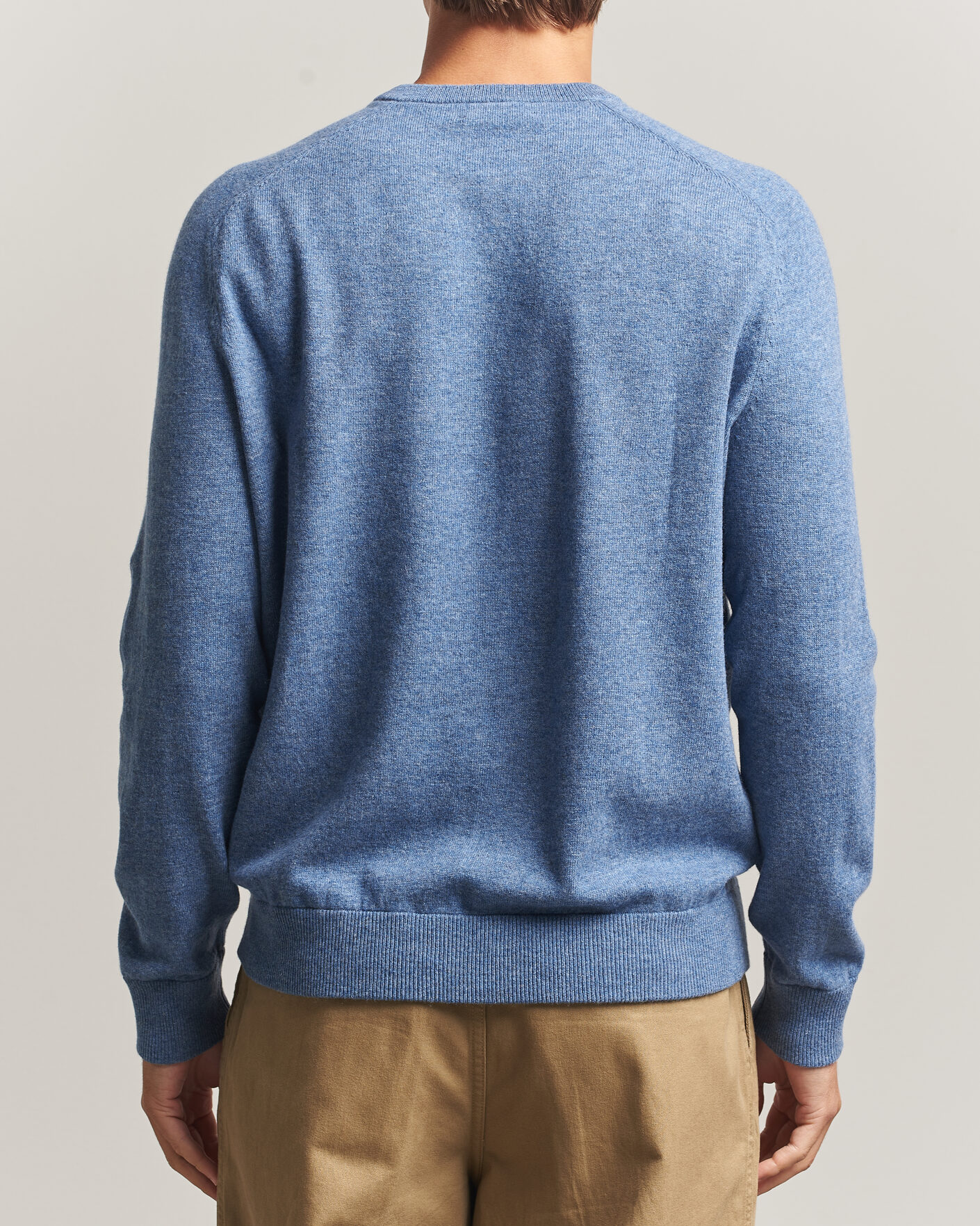 Heren | Truien | Morris | Wilfred Cashmere O-Neck Light Blue