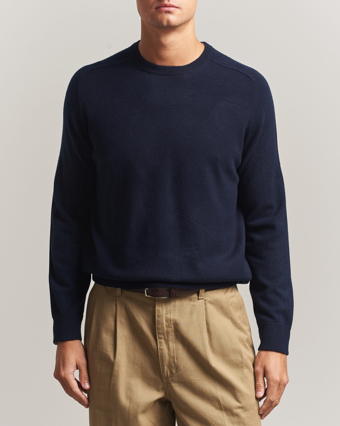 Heren | Truien | Morris | Wilfred Cashmere O-Neck Navy
