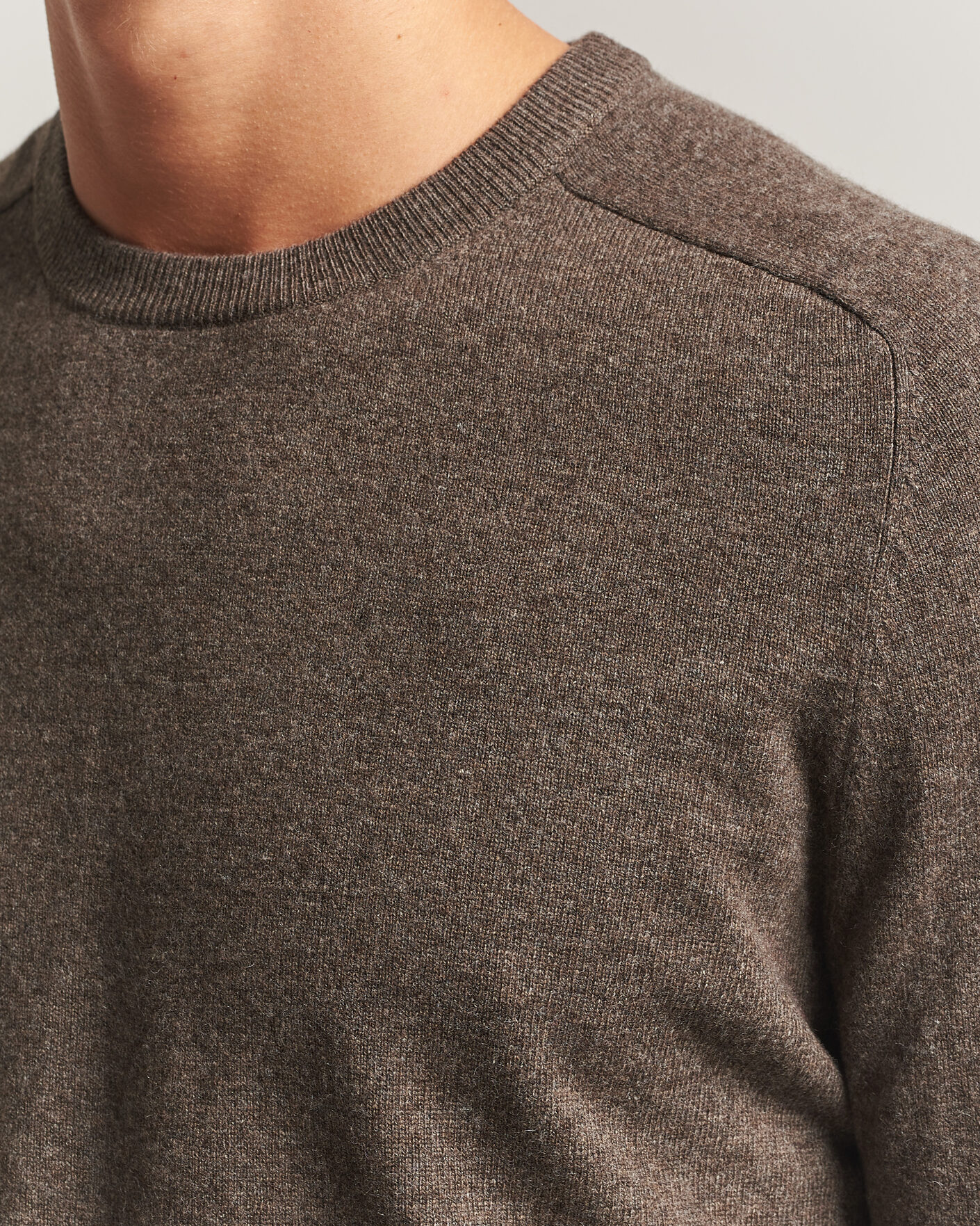 Heren | Truien | Morris | Wilfred Cashmere O-Neck Brown