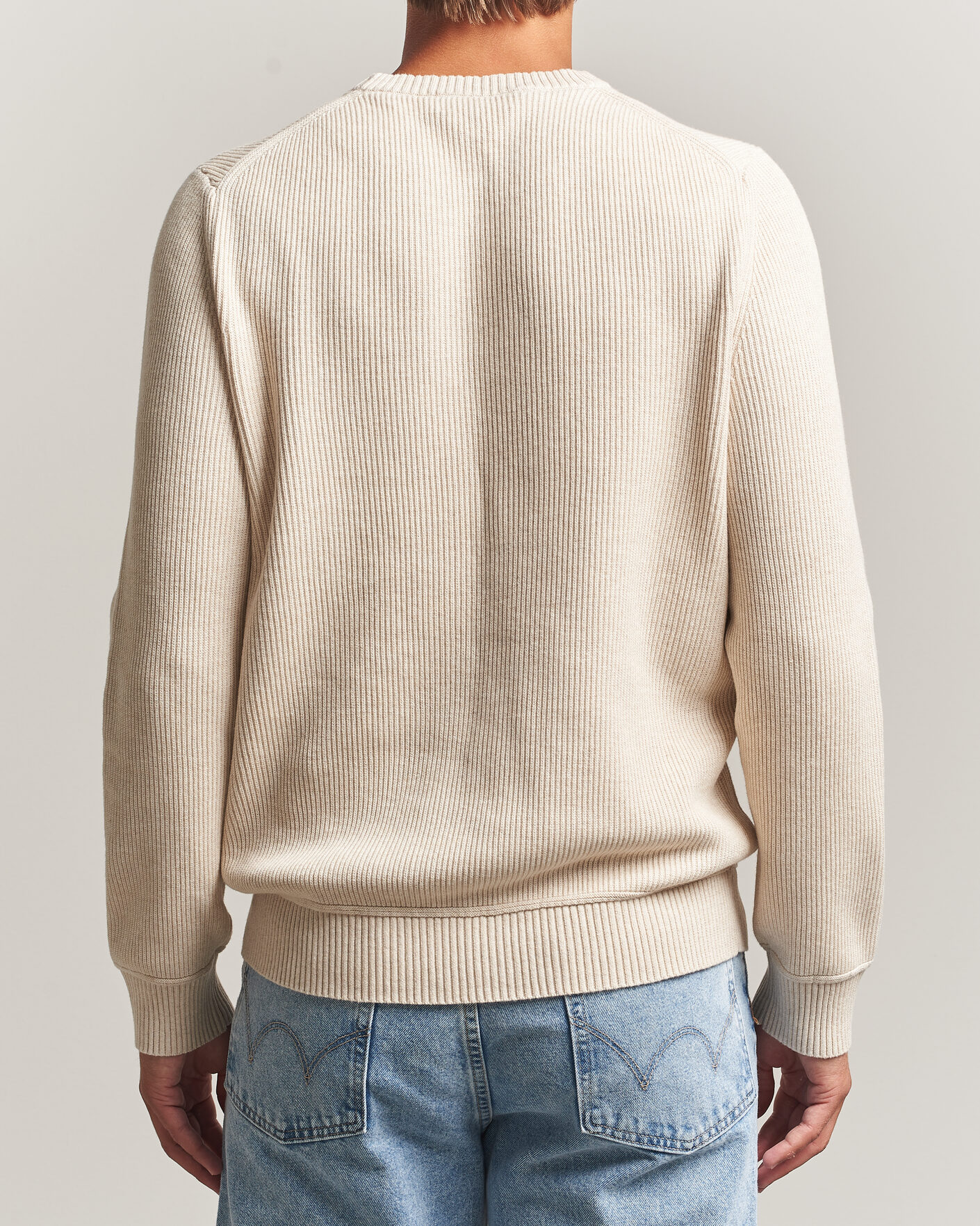 Heren | Truien | Morris | Colin O-Neck Khaki