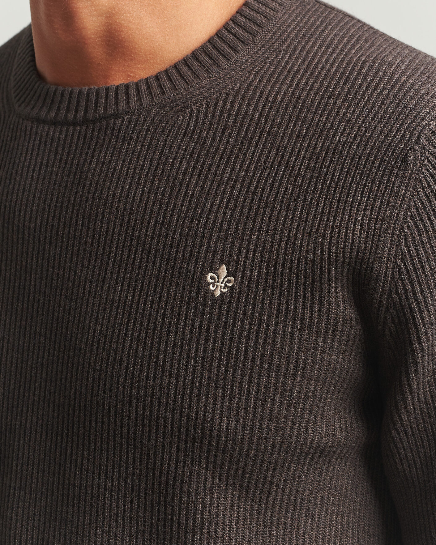 Heren | Truien | Morris | Colin O-Neck Brown