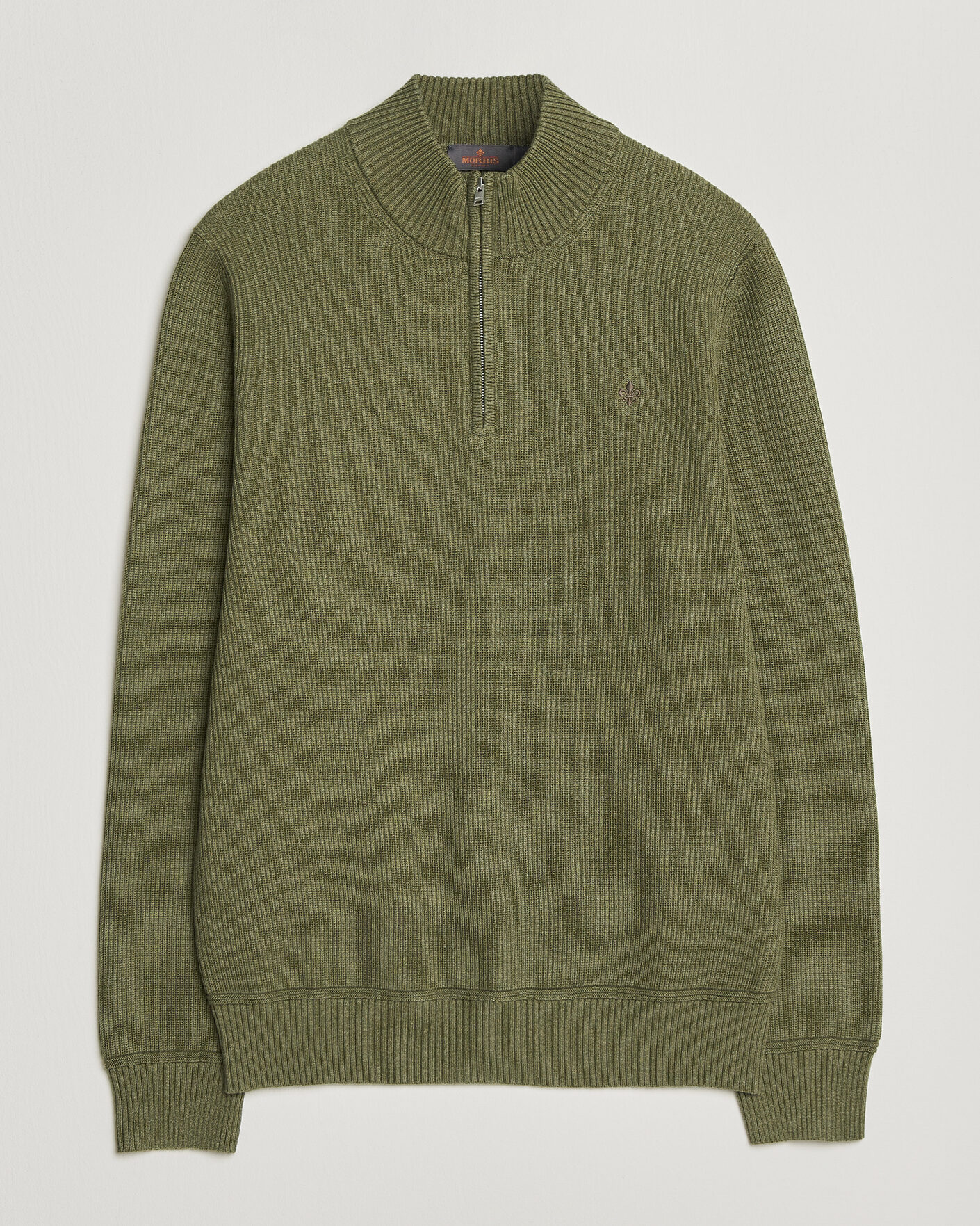 Heren | Truien | Morris | Colin Half Zip Olive