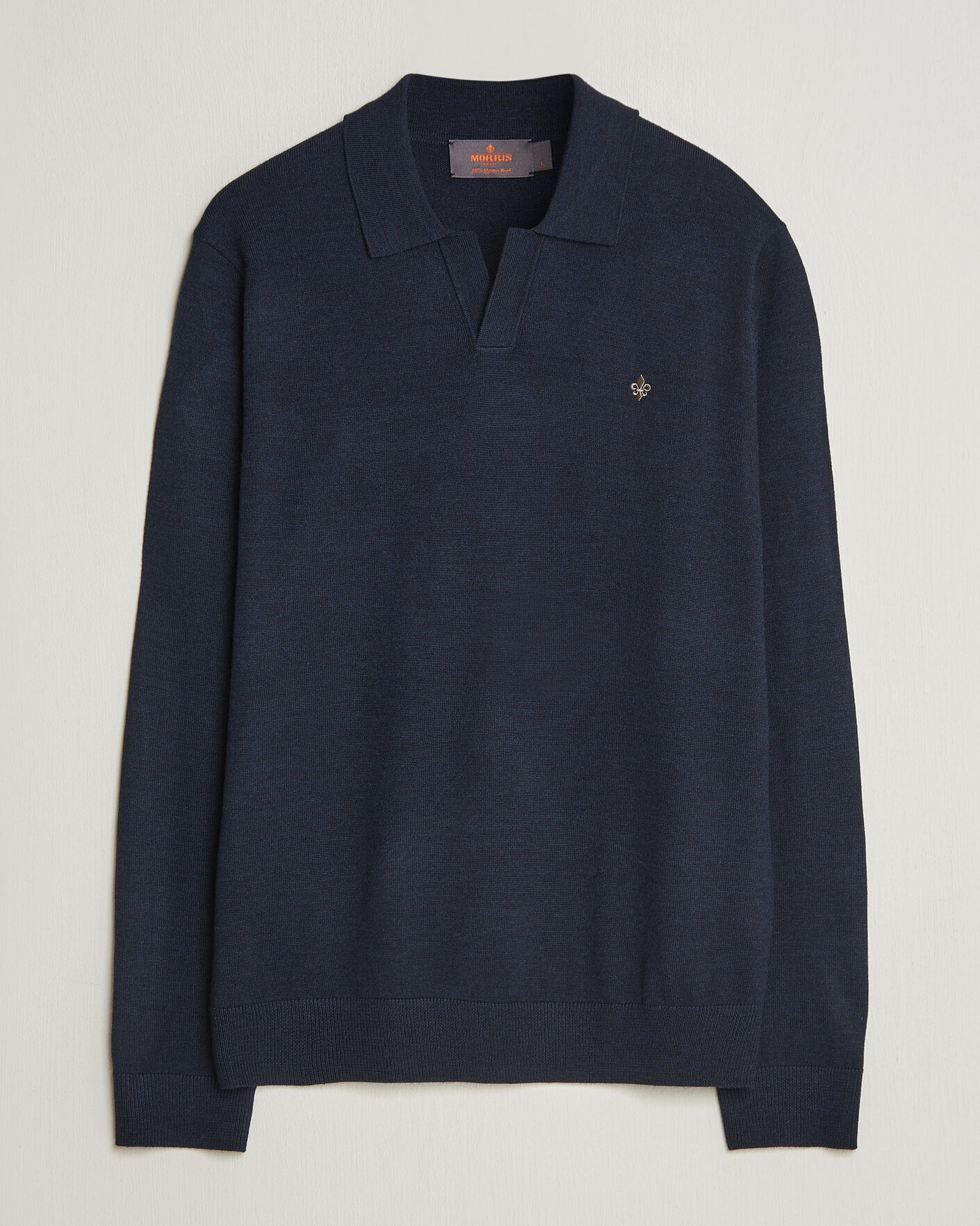 Heren | Truien | Morris | Merino Resort Polo Navy
