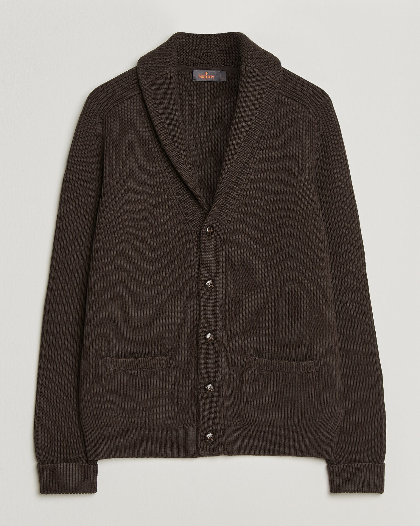Heren | Truien | Morris | Brayden Shawl Cardigan Brown