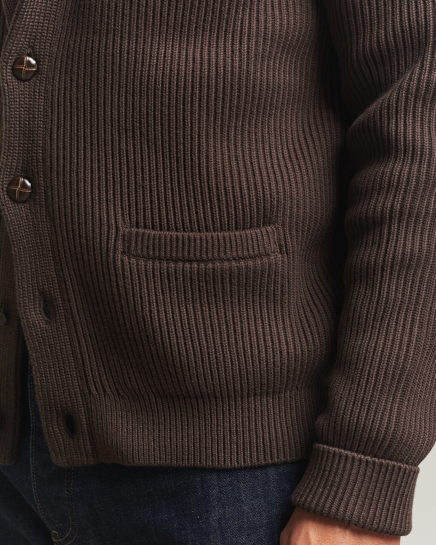 Heren | Truien | Morris | Brayden Shawl Cardigan Brown
