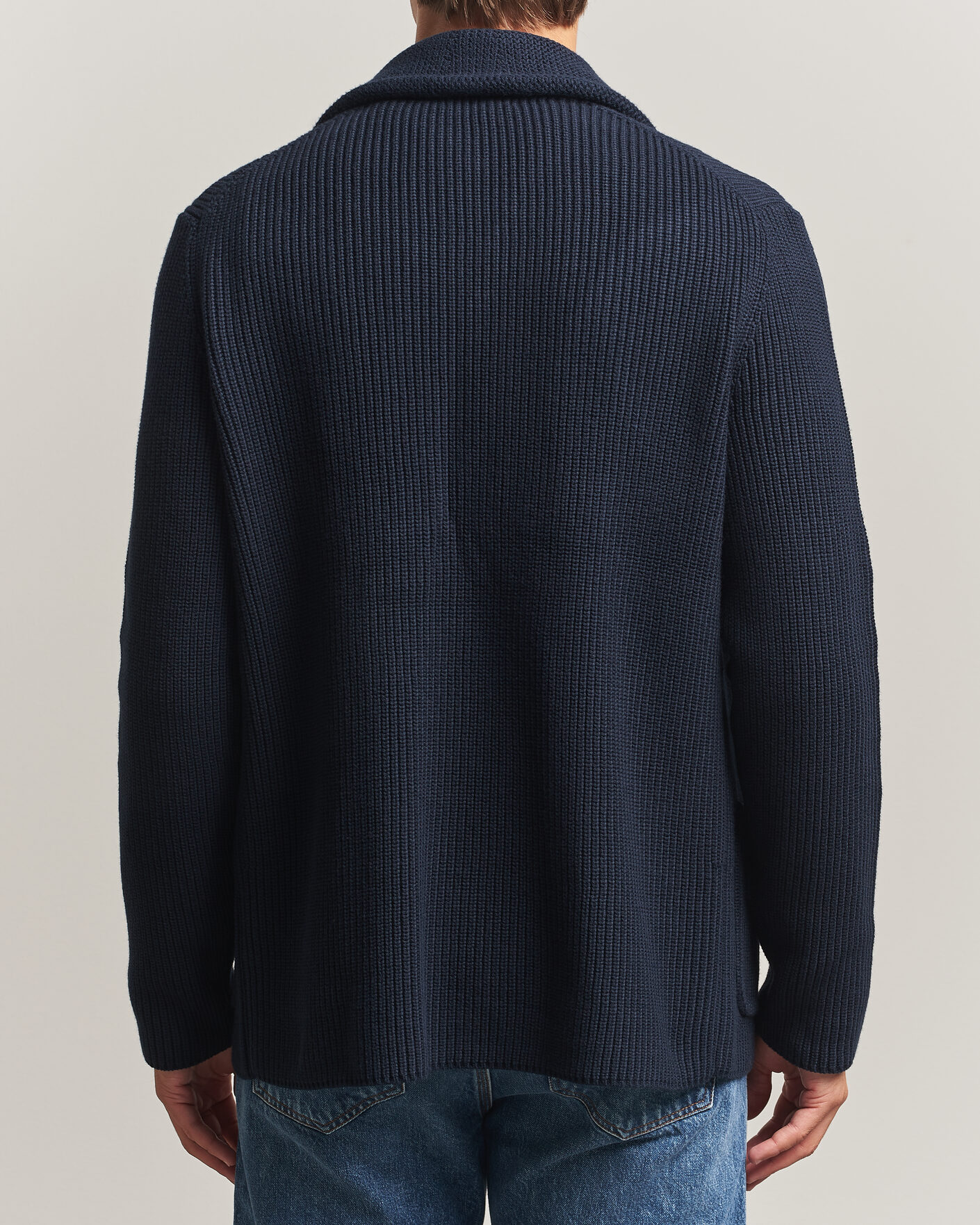 Heren | Truien | Morris | Brayden DB Shawl Cardigan Navy
