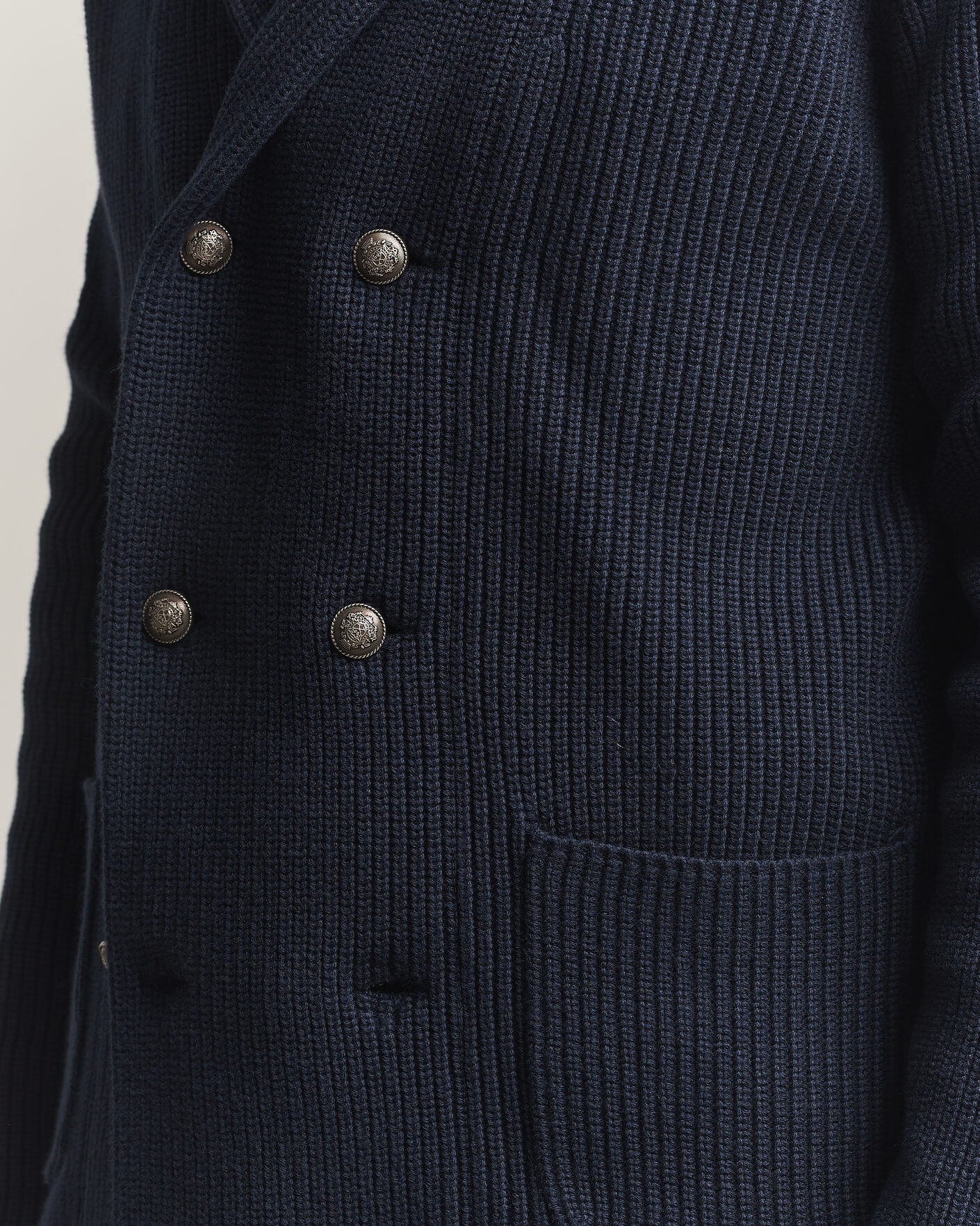 Heren | Truien | Morris | Brayden DB Shawl Cardigan Navy