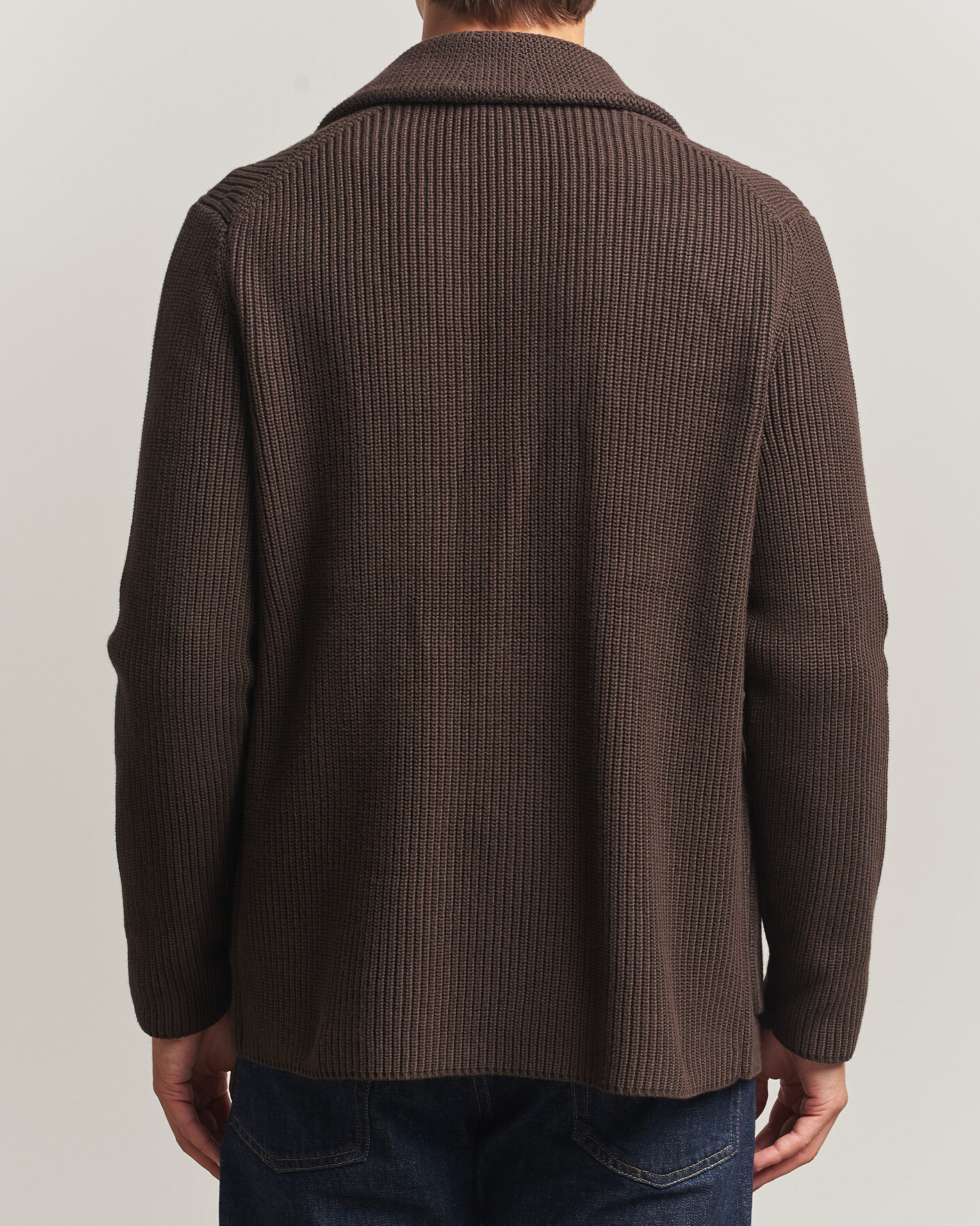 Heren | Truien | Morris | Brayden DB Shawl Cardigan Brown