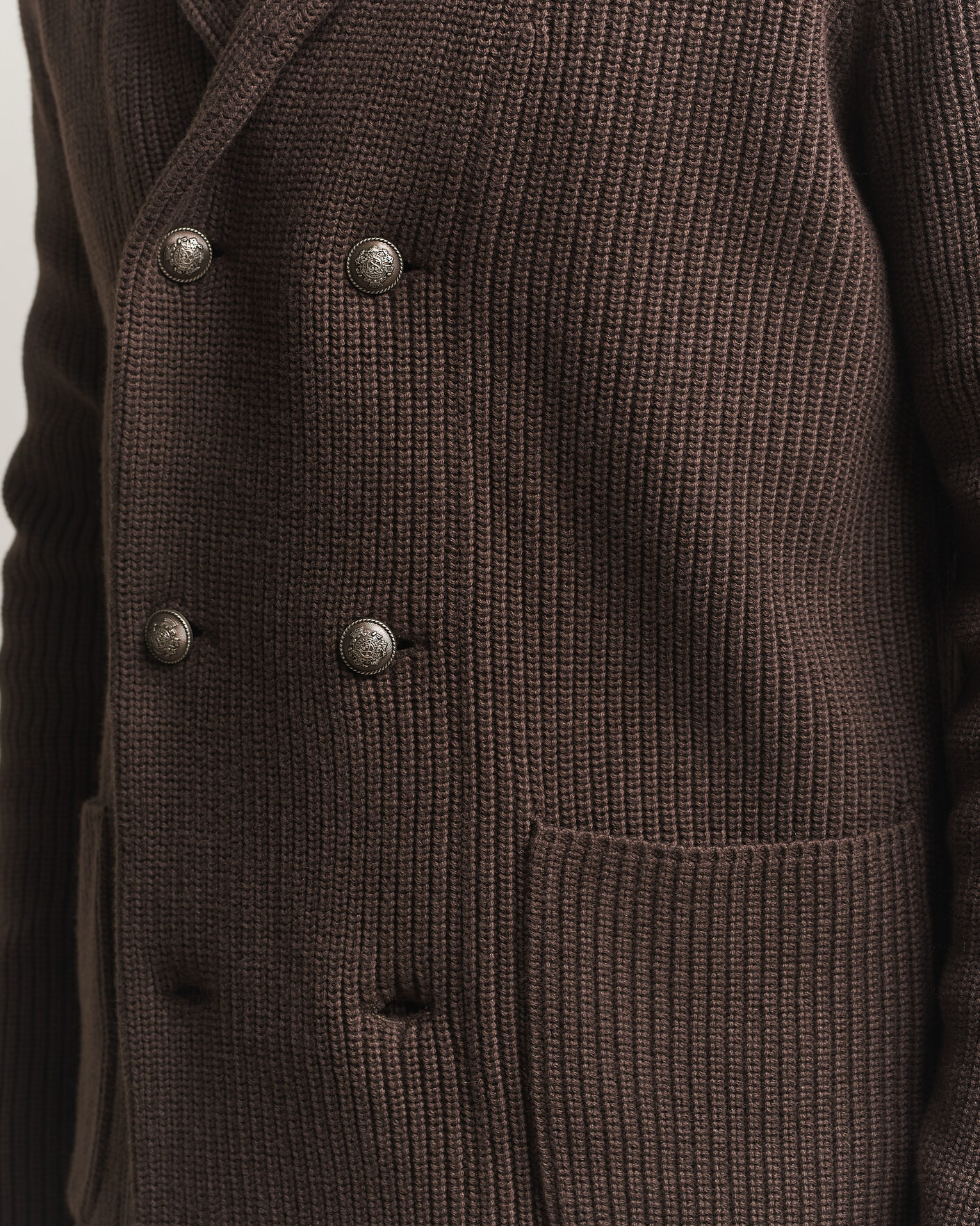 Heren | Truien | Morris | Brayden DB Shawl Cardigan Brown