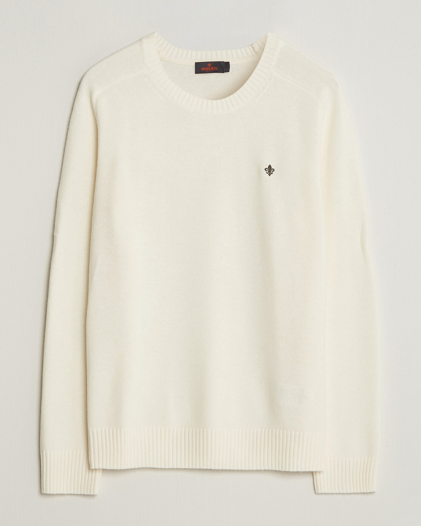 Heren | Truien | Morris | Hertford Lambswool Crew Neck Off White