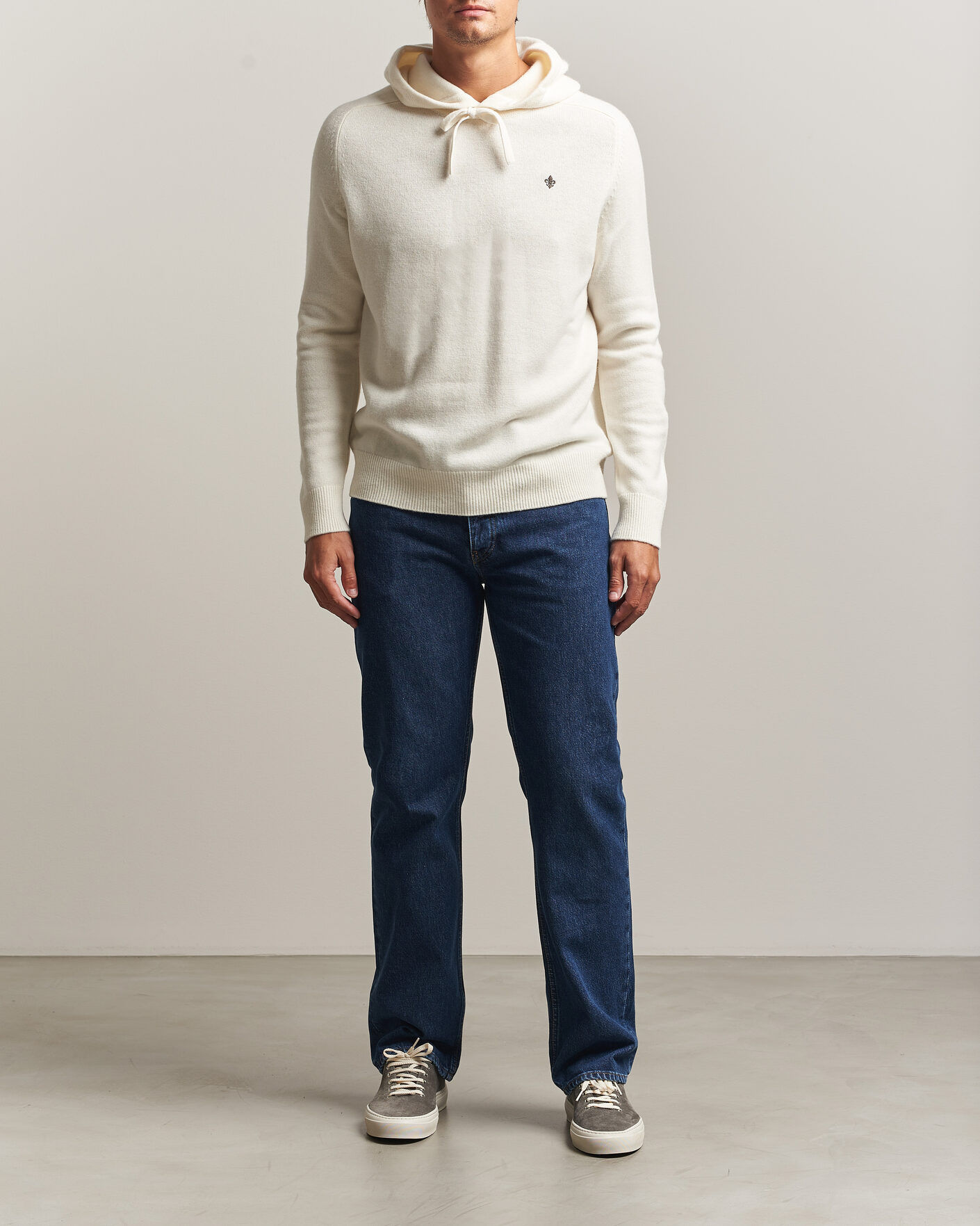 Heren | Truien | Morris | Hertford Lambswool Hoodie Off White