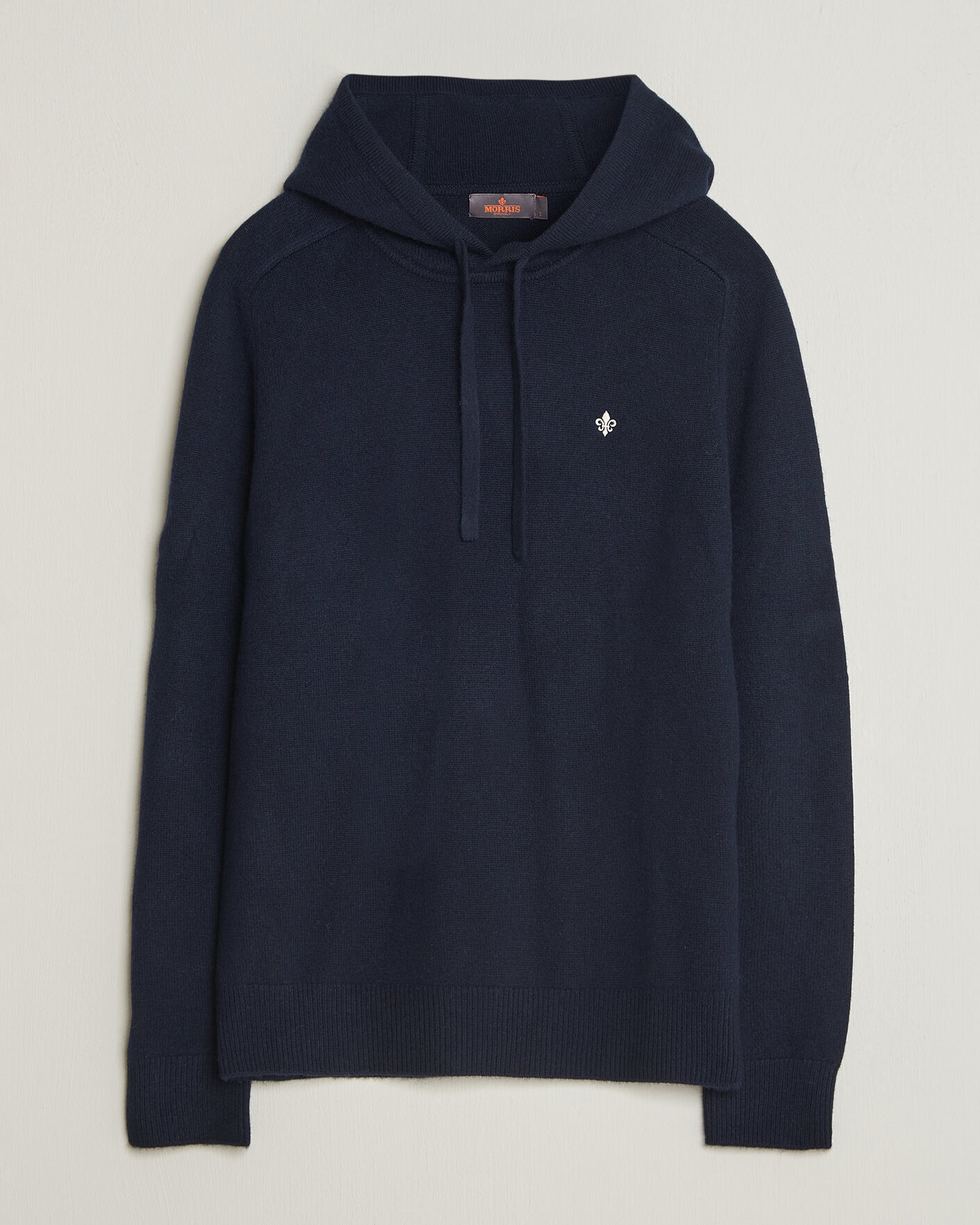 Heren | Truien | Morris | Hertford Lambswool Hoodie Navy