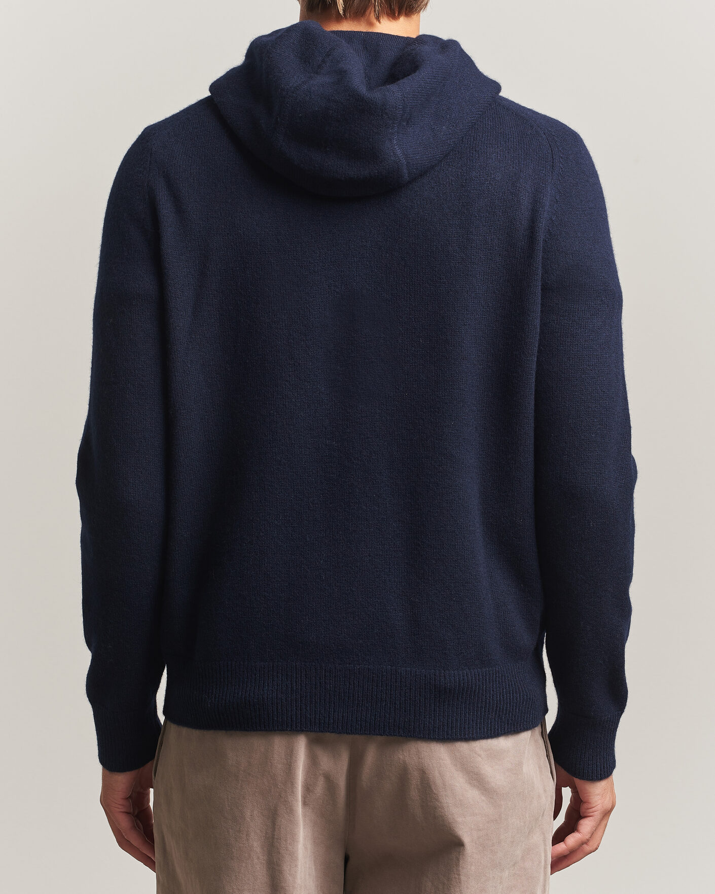 Heren | Truien | Morris | Hertford Lambswool Hoodie Navy