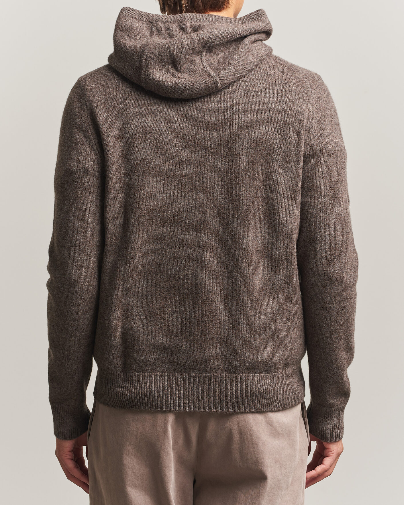 Heren | Truien | Morris | Hertford Lambswool Hoodie Brown