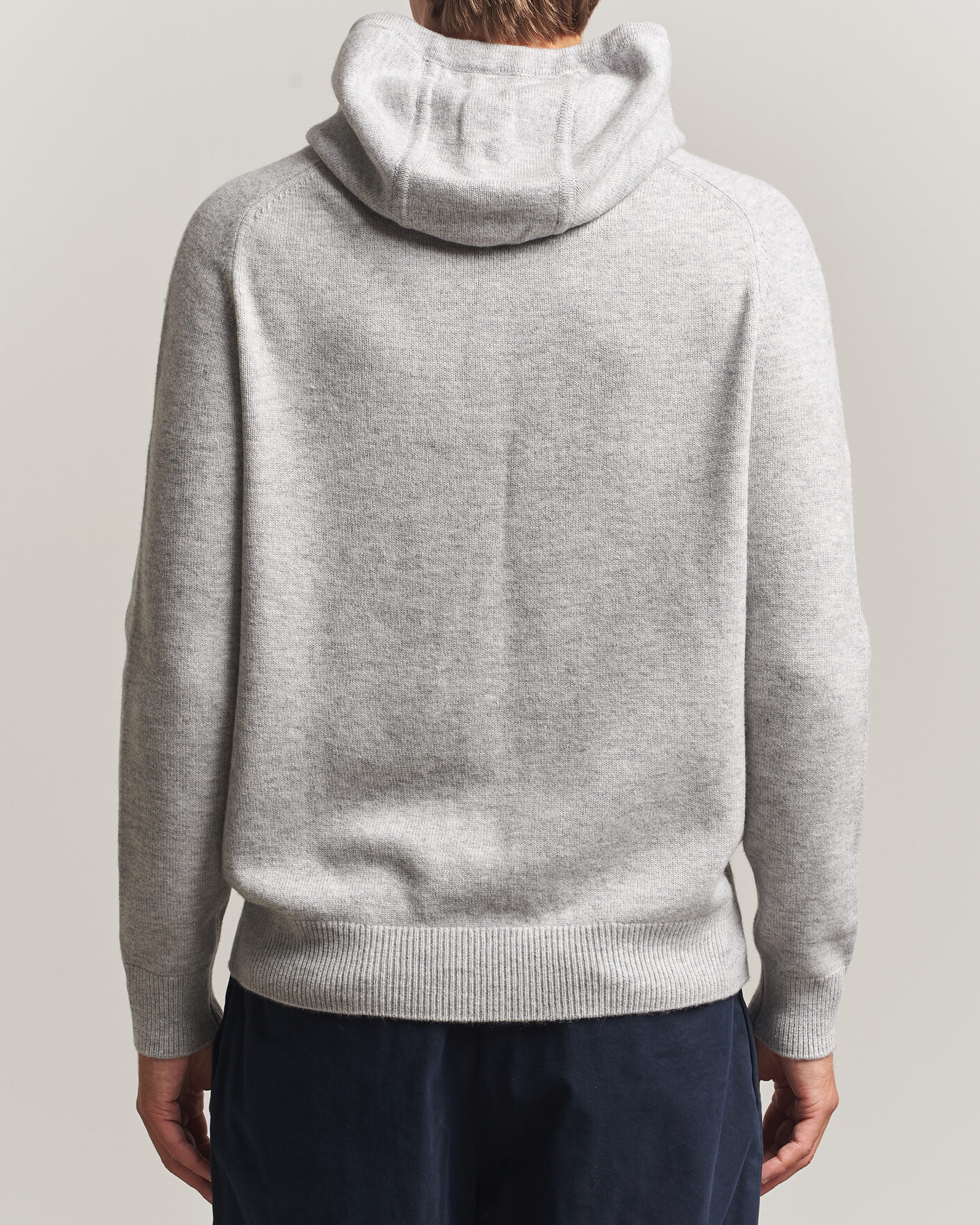 Heren | Truien | Morris | Hertford Lambswool Hoodie Grey