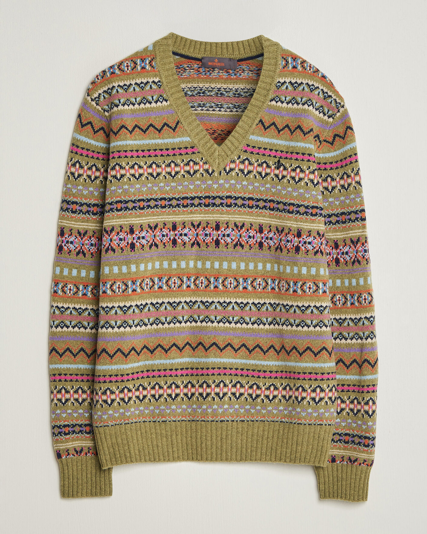 Heren | Truien | Morris | Tavish V-Neck Olive